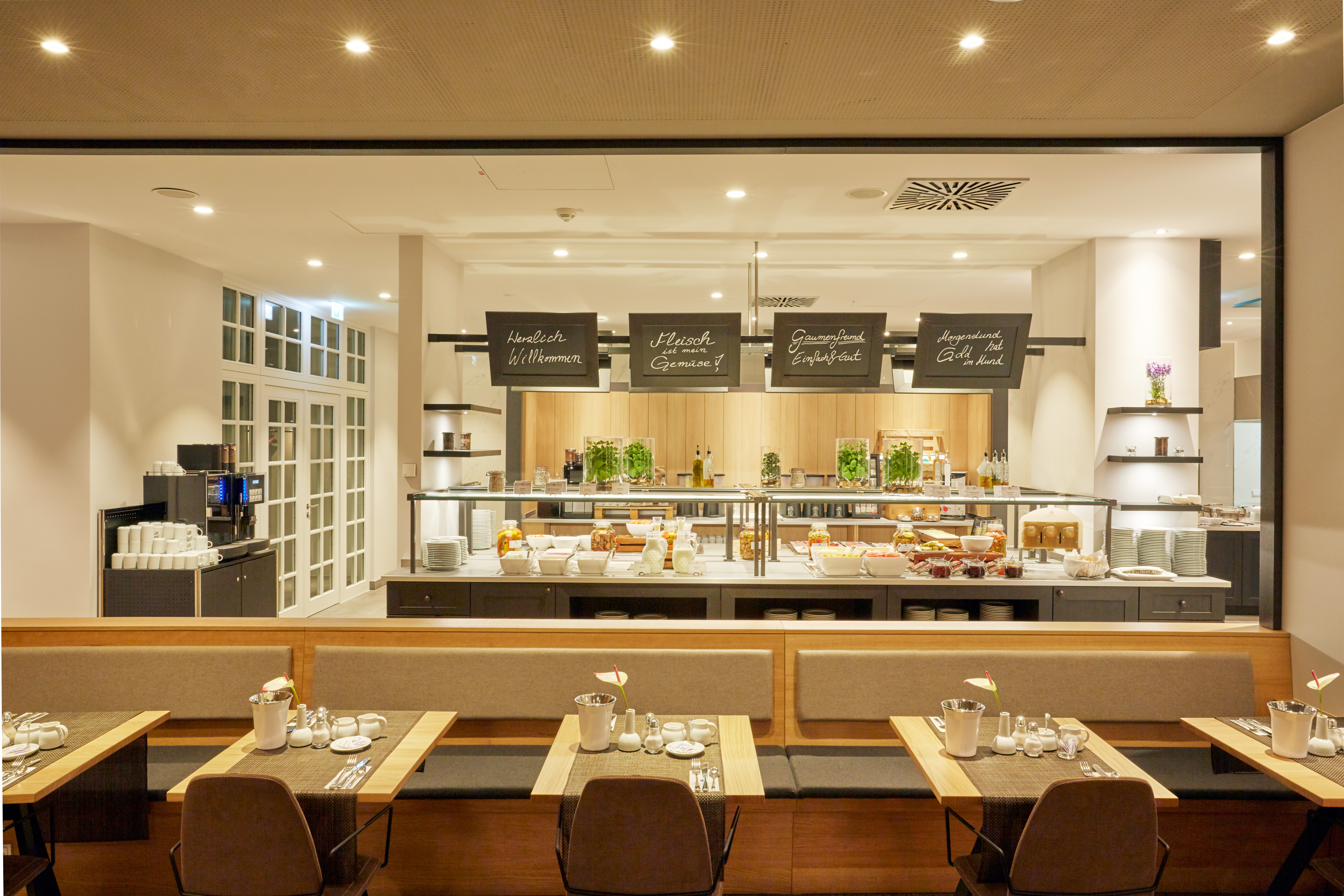 H4 Hotel Leipzig restaurant buffet in Leipzig, Other than US/Canada