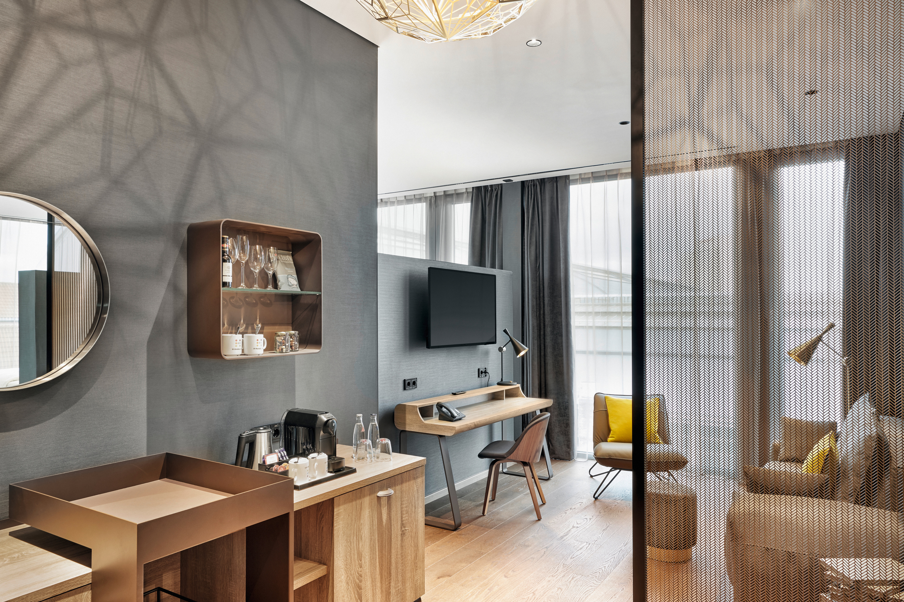 Guest room at the Hyperion Hotel Leipzig in Leipzig, Other than US/Canada