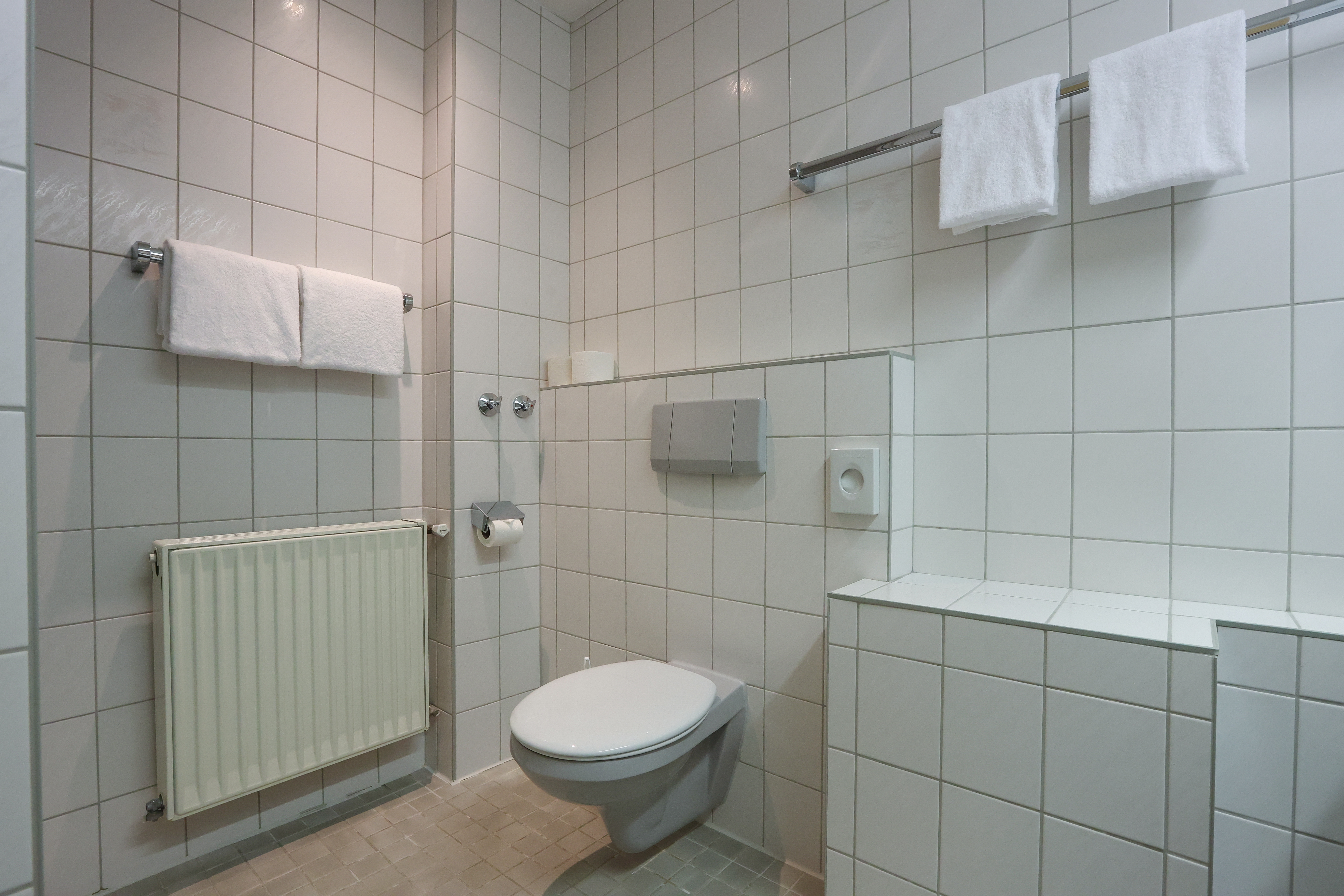 Guest room bath at the ANA Panorama, Trademark Collection by Wyndham in Marktoberdorf, Other than US/Canada