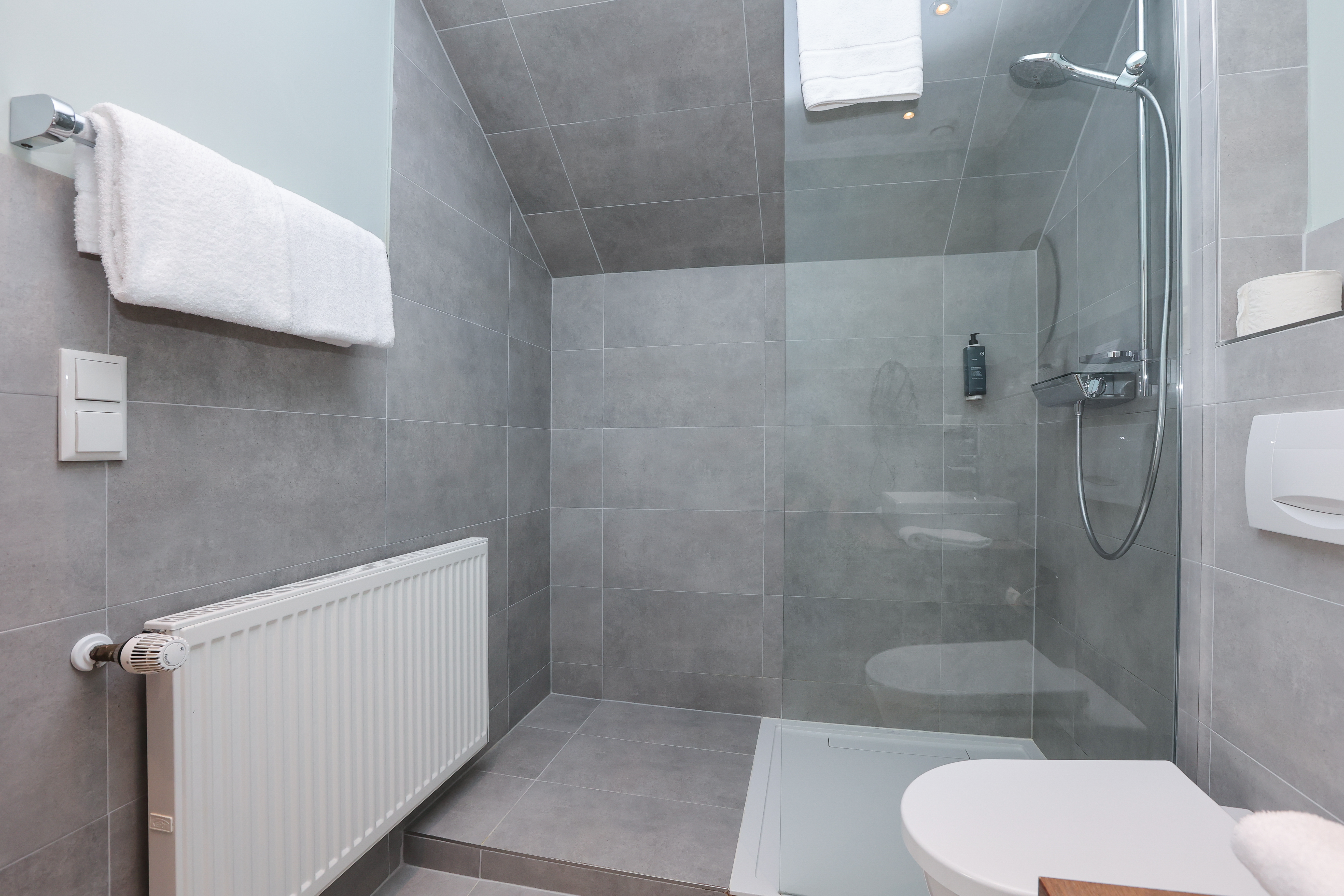 Guest room bath at the ANA Panorama, Trademark Collection by Wyndham in Marktoberdorf, Other than US/Canada