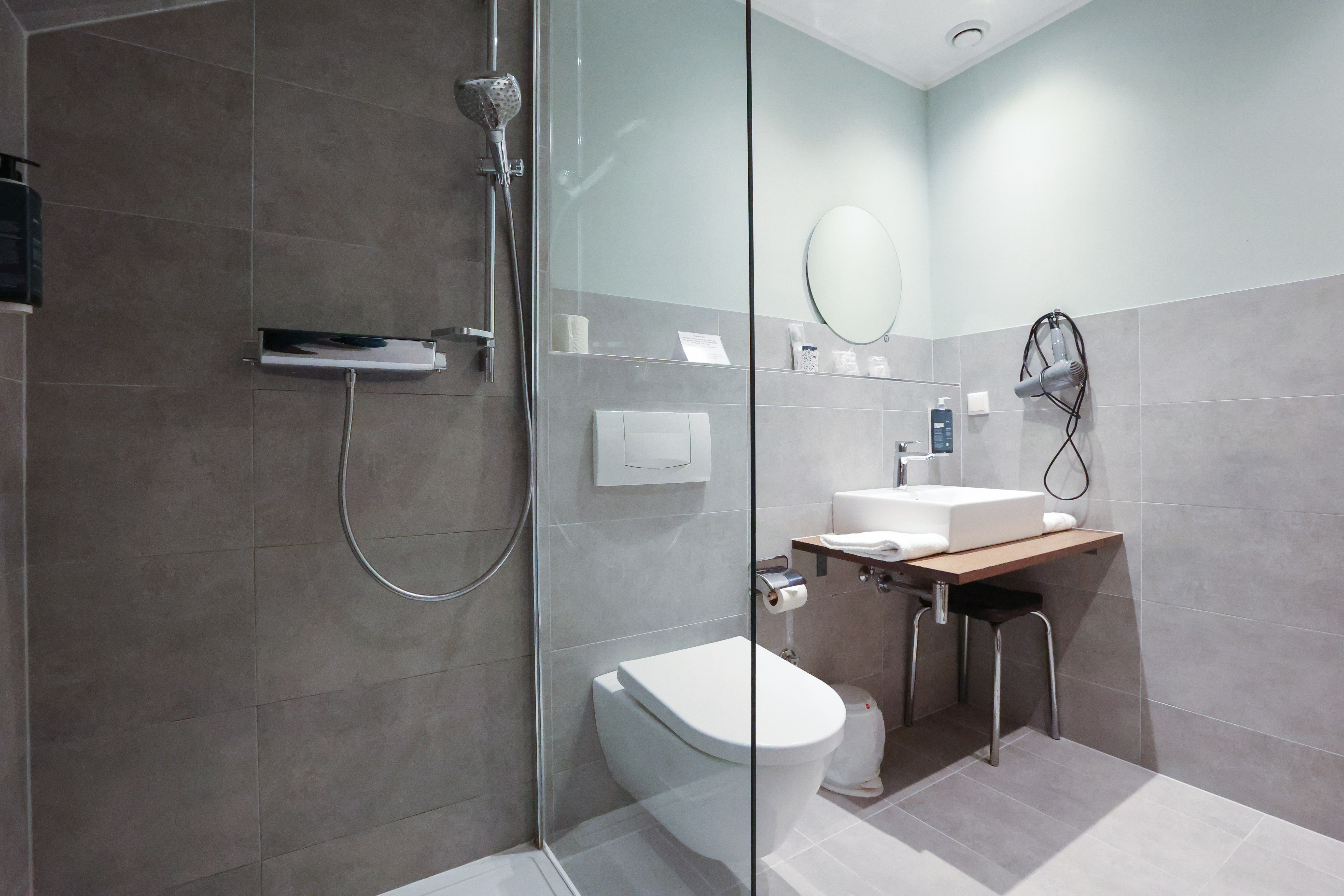 Guest room bath at the ANA Panorama, Trademark Collection by Wyndham in Marktoberdorf, Other than US/Canada