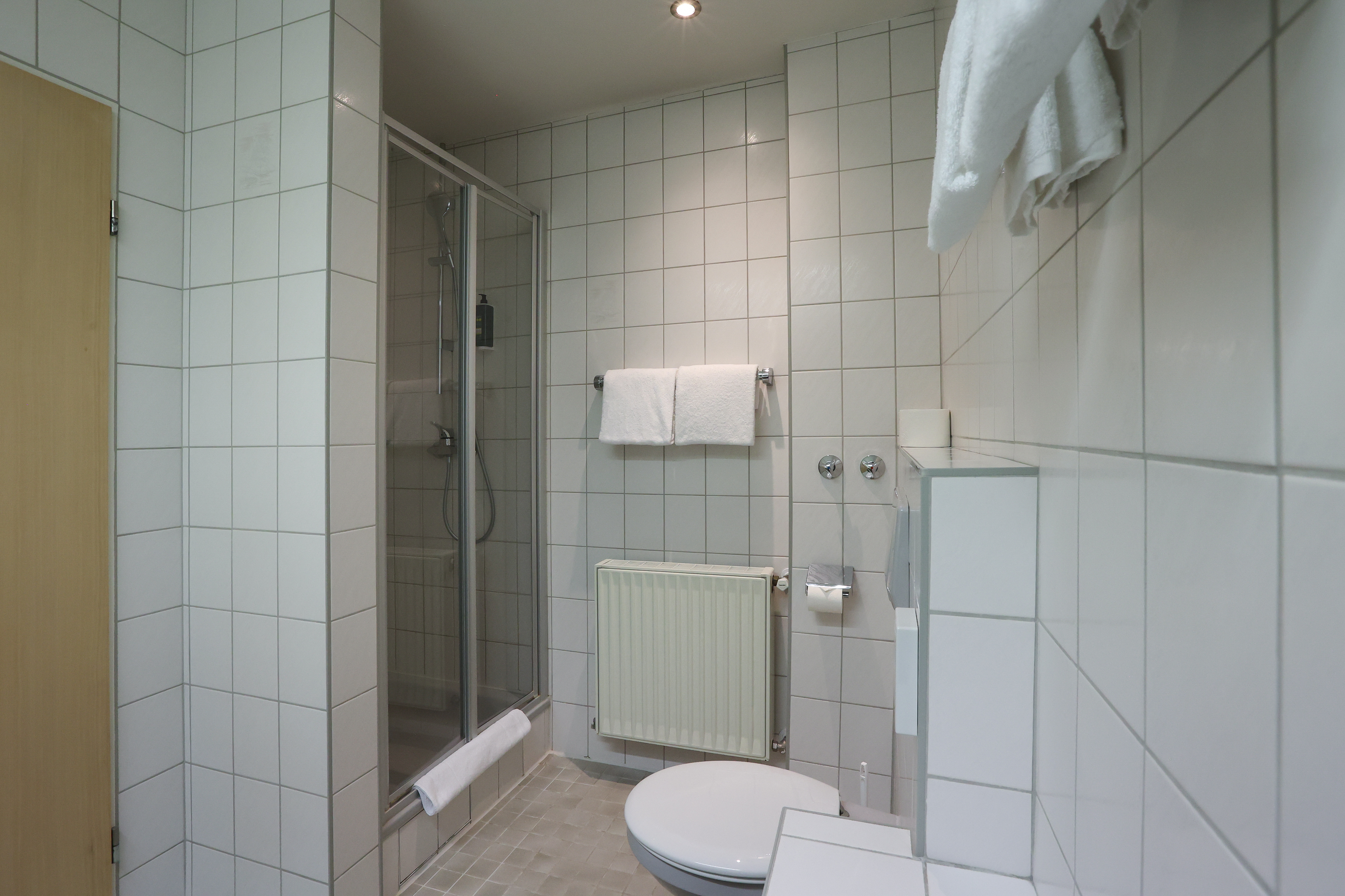 Guest room bath at the ANA Panorama, Trademark Collection by Wyndham in Marktoberdorf, Other than US/Canada