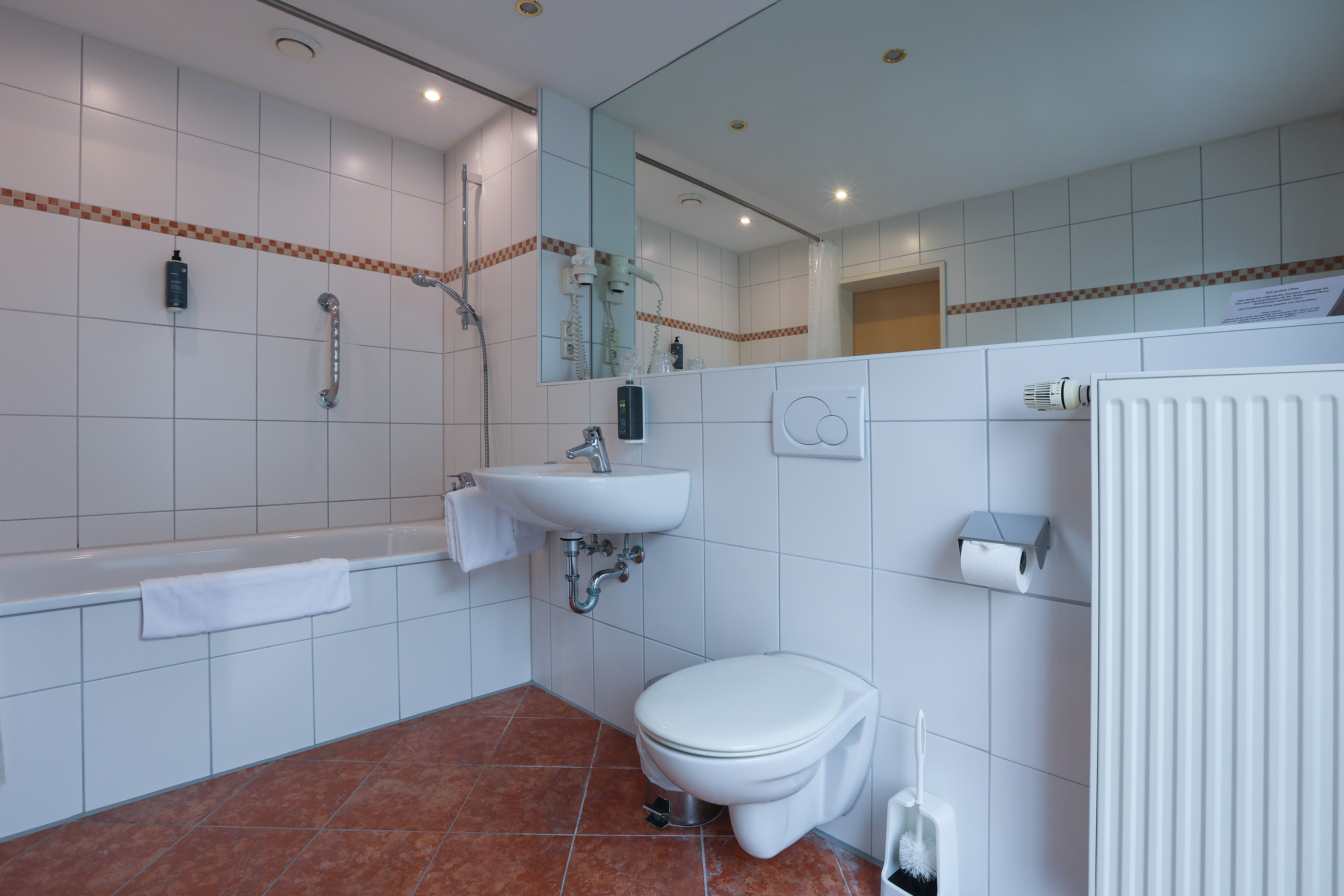 Guest room bath at the ANA Panorama, Trademark Collection by Wyndham in Marktoberdorf, Other than US/Canada