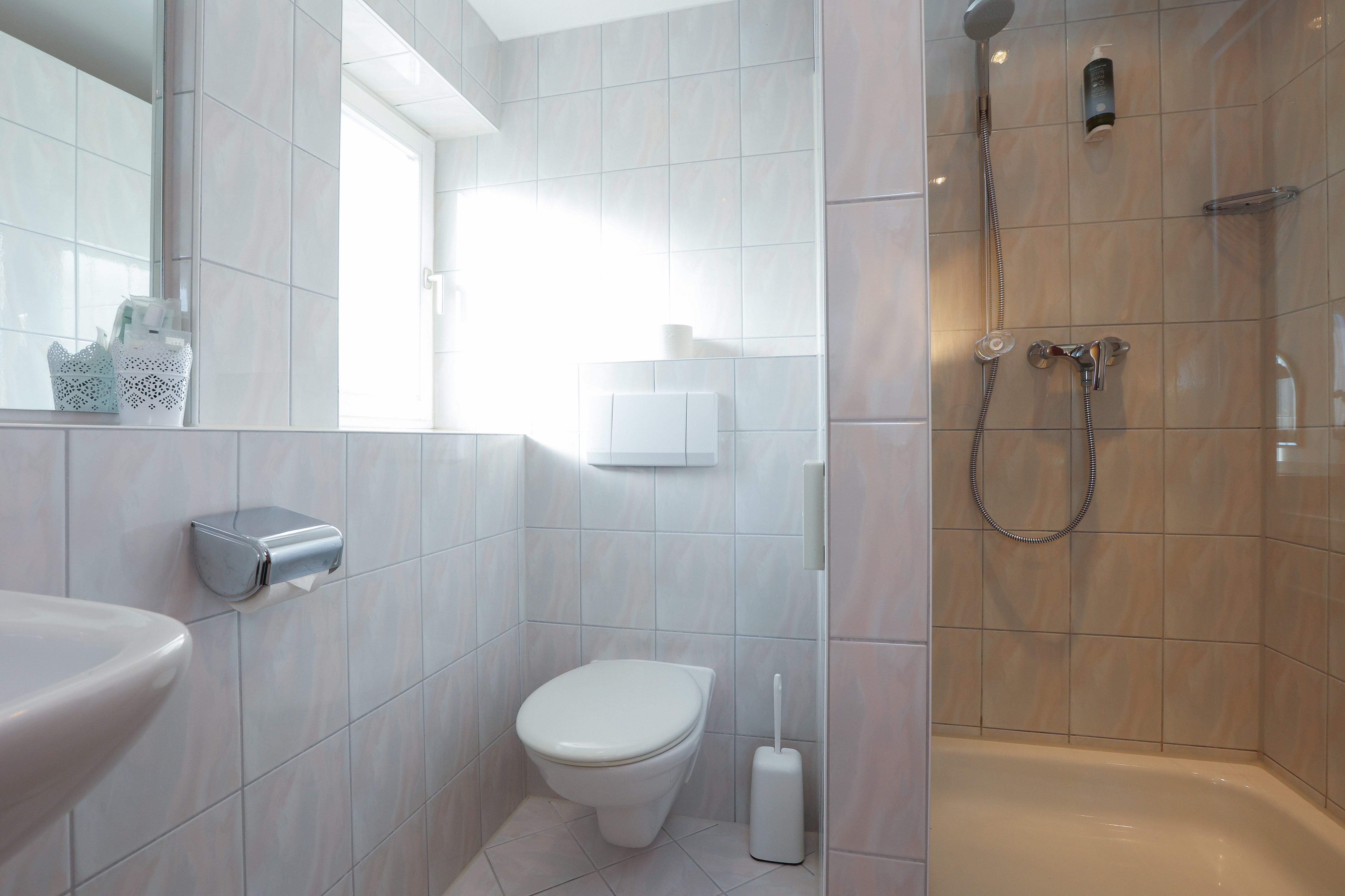 Guest room bath at the ANA Panorama, Trademark Collection by Wyndham in Marktoberdorf, Other than US/Canada