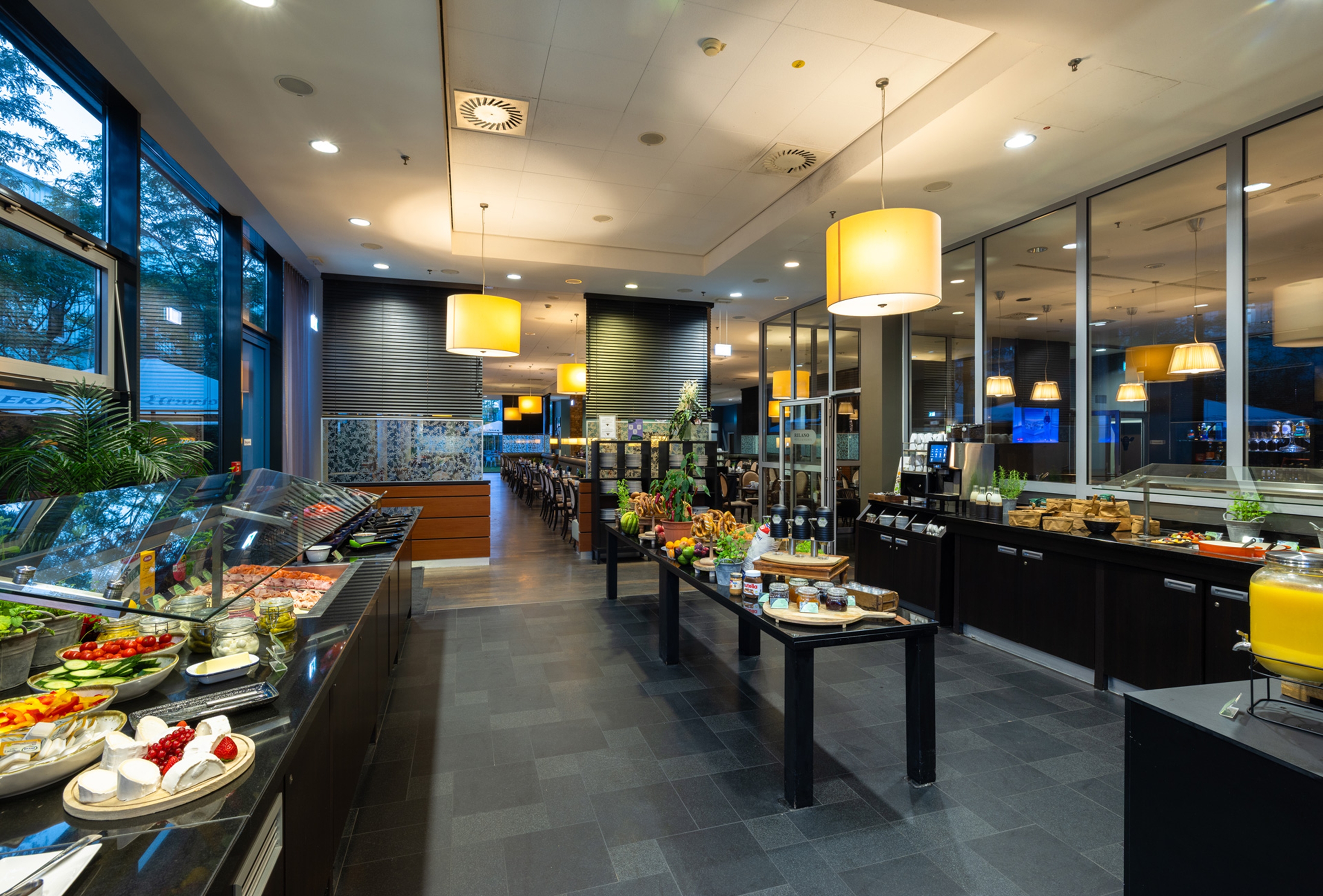The Rilano Hotel Munich, Trademark Collection by Wyndham restaurant breakfast area close up in Munich, Other than US/Canada