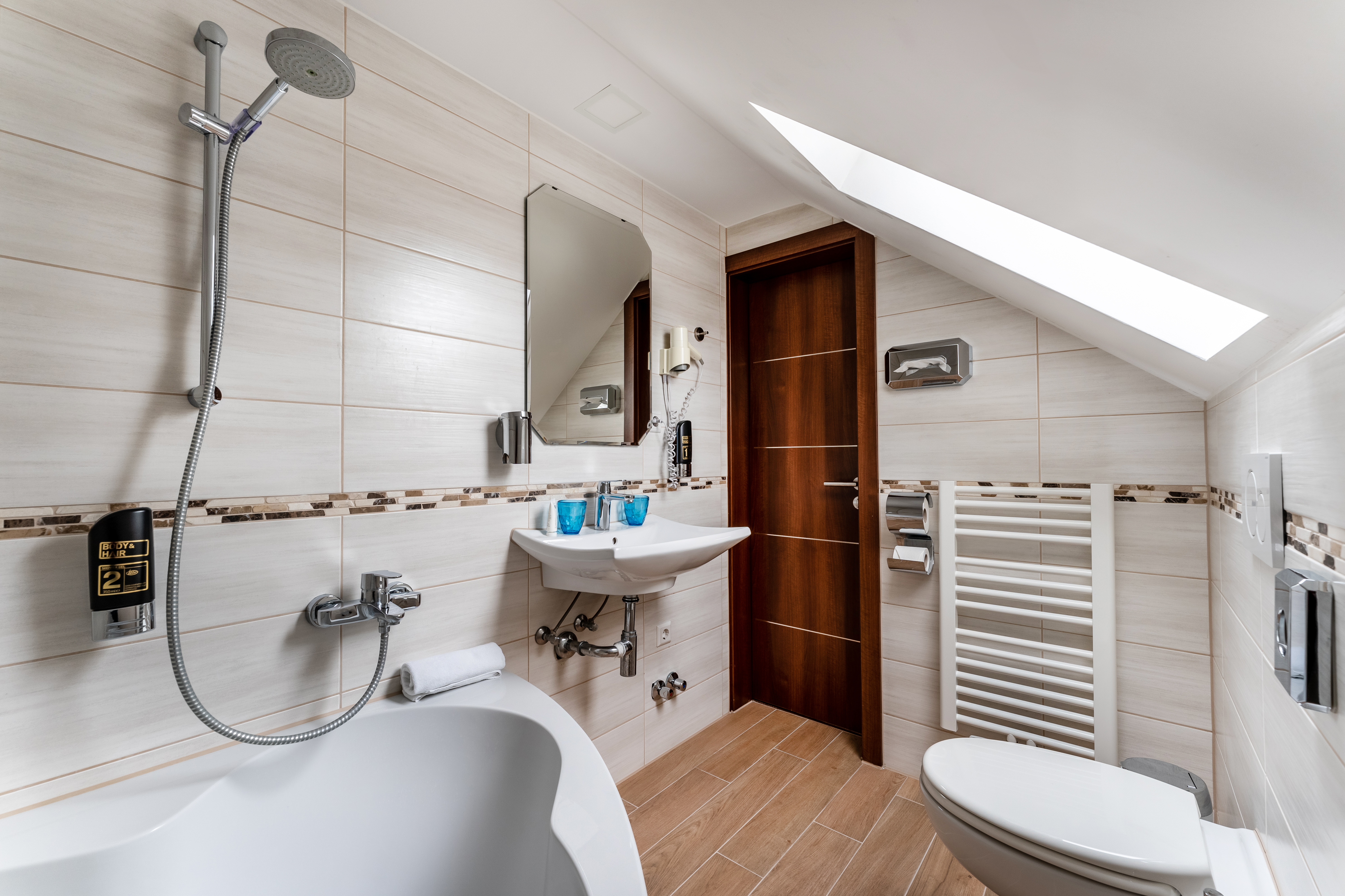 Guest room bath at the Aspire Castillo Reutlingen, Trademark Collection by Wyndham in Reutlingen, Other than US/Canada