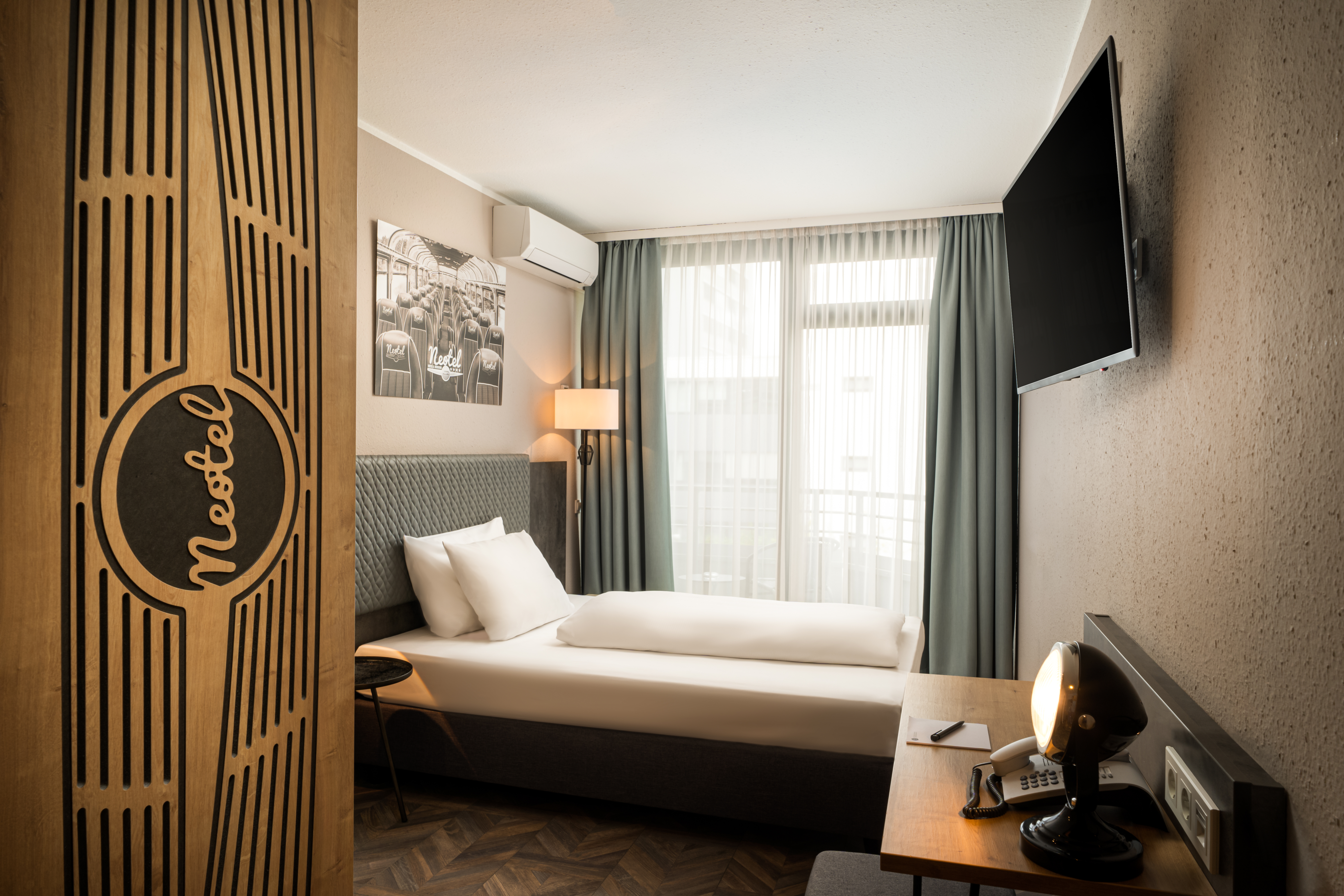 Guest room at the Arthotel ANA Neotel, Trademark Collection by Wyndham in Stuttgart, Other than US/Canada