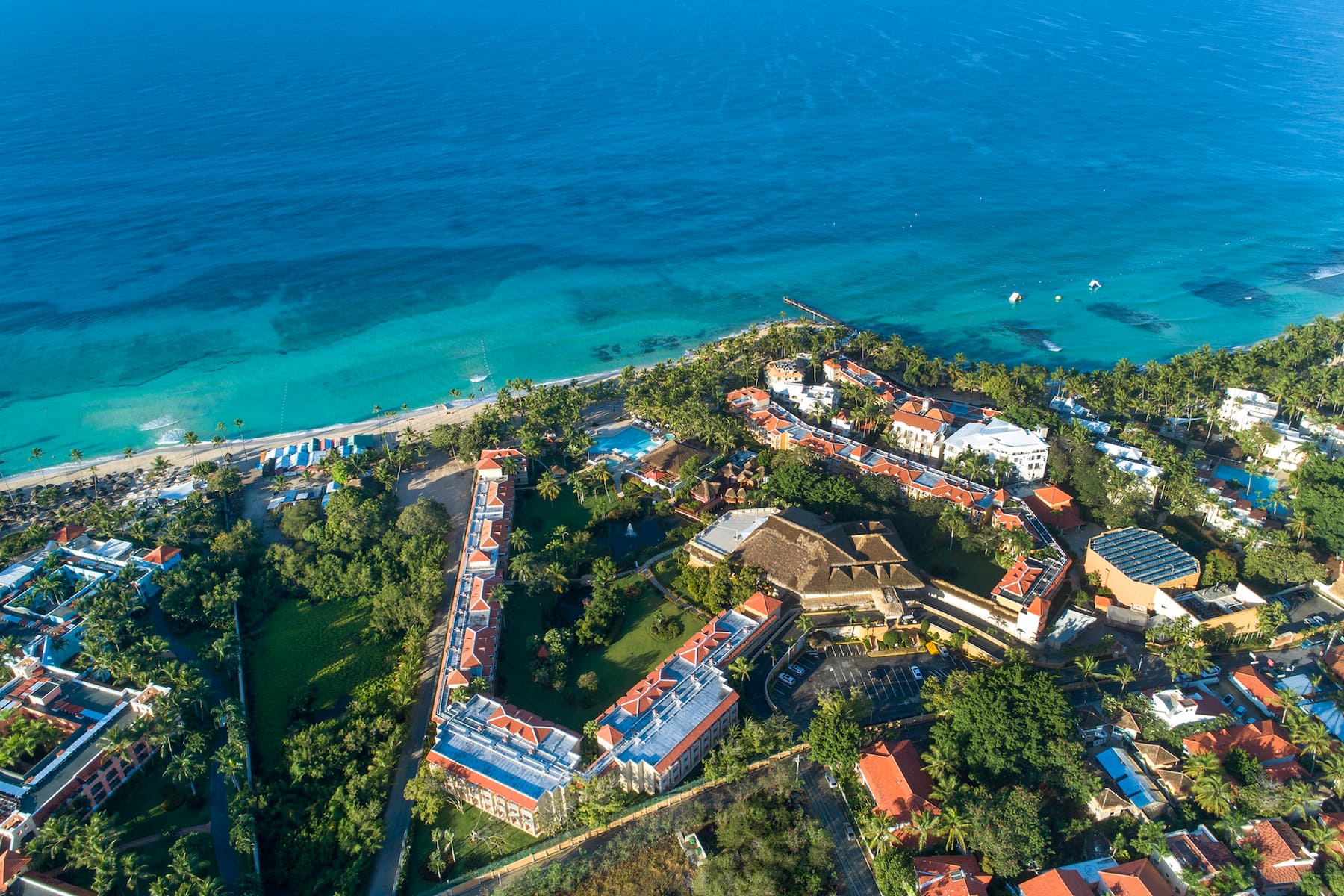 Aerial View of Viva Dominicus Beach by Wyndham, A Trademark All Inclusive hotel in La Romana, Other than US/Canada