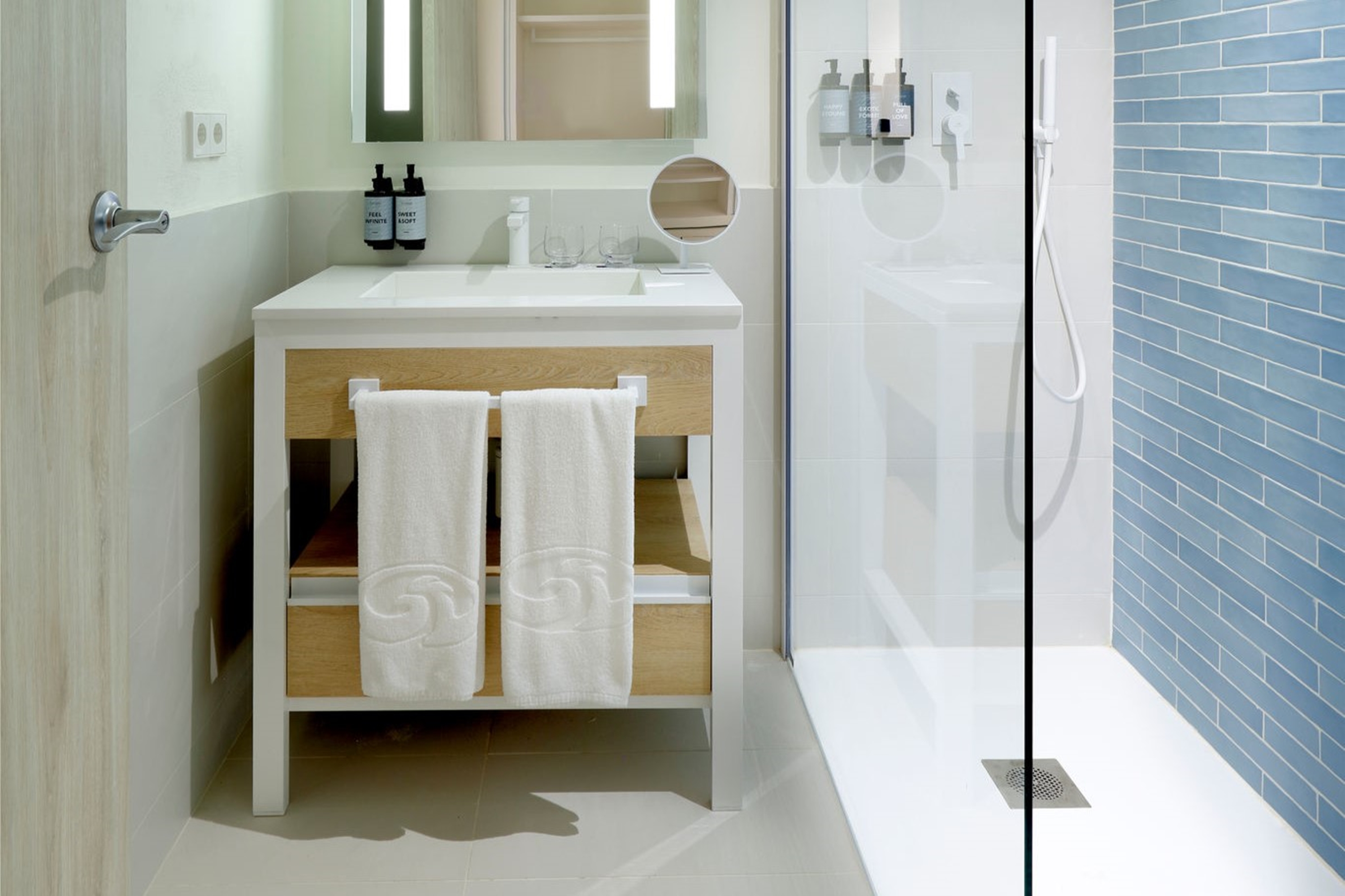 Guest room bath at the Palladium Hotel Menorca, Trademark Collection in Es Mercadal, Other than US/Canada