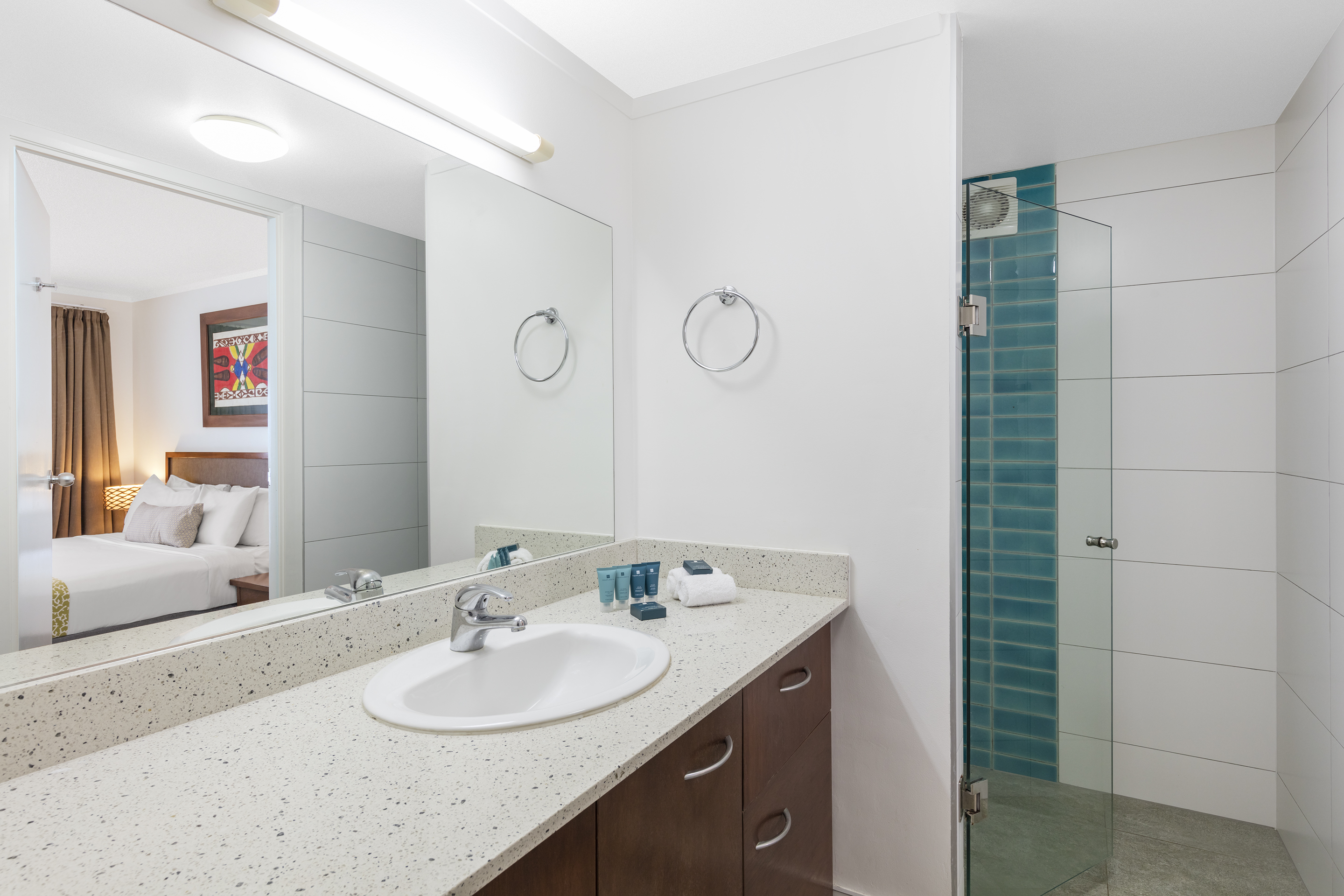 Guest room bath at the Club Wyndham Denarau Island, Trademark Collection by Wyndham in Denarau Island, Other than US/Canada