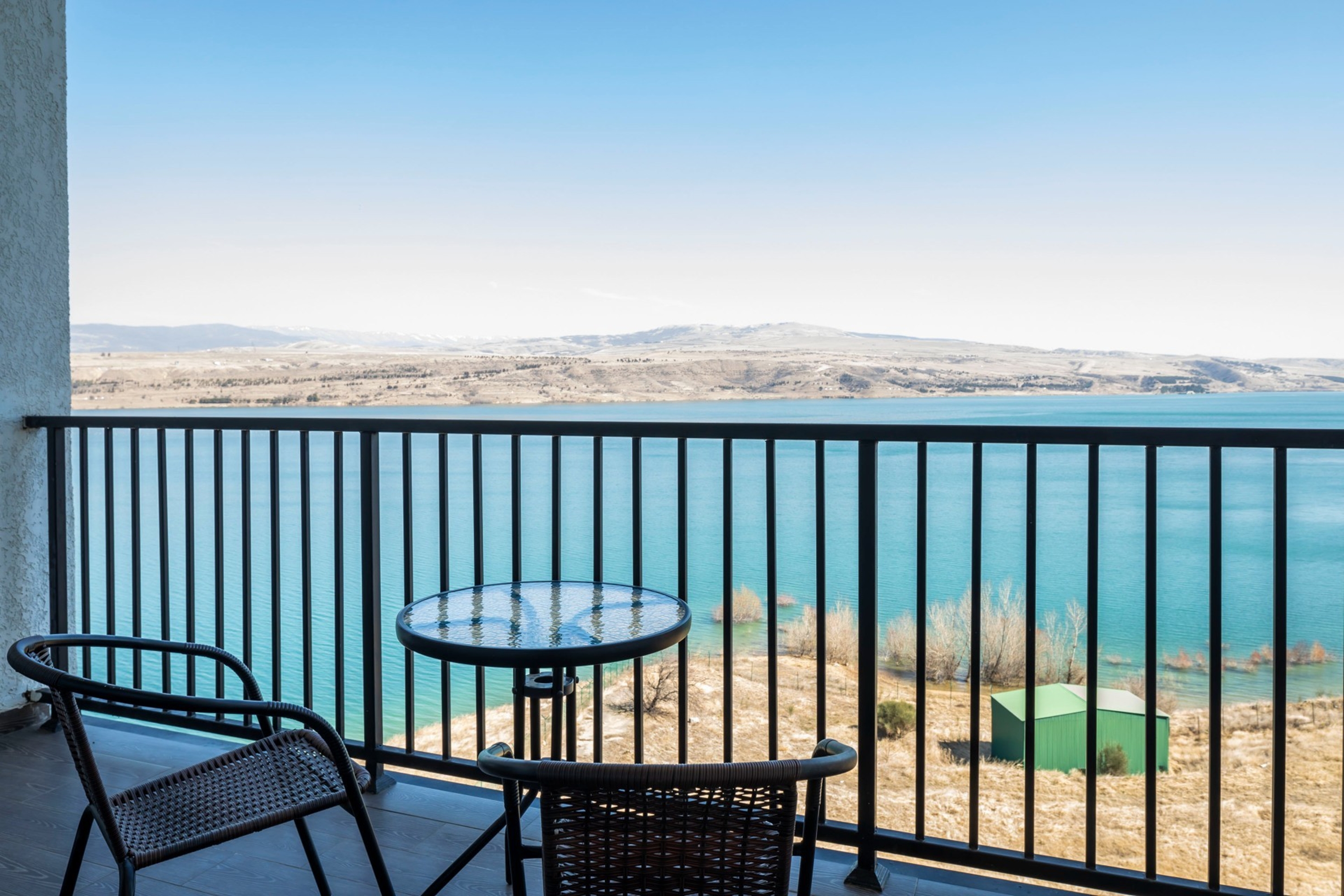 Guest room patio at the Gino Seaside Tbilisi, Trademark Collection by Wyndham in Tbilisi, Other than US/Canada