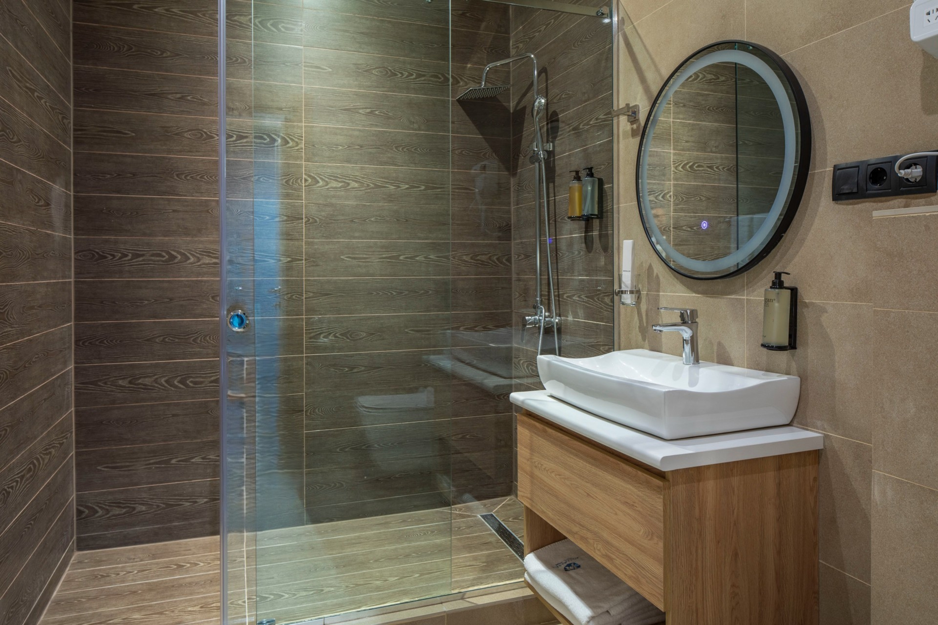 Guest room bath at the Gino Seaside Tbilisi, Trademark Collection by Wyndham in Tbilisi, Other than US/Canada