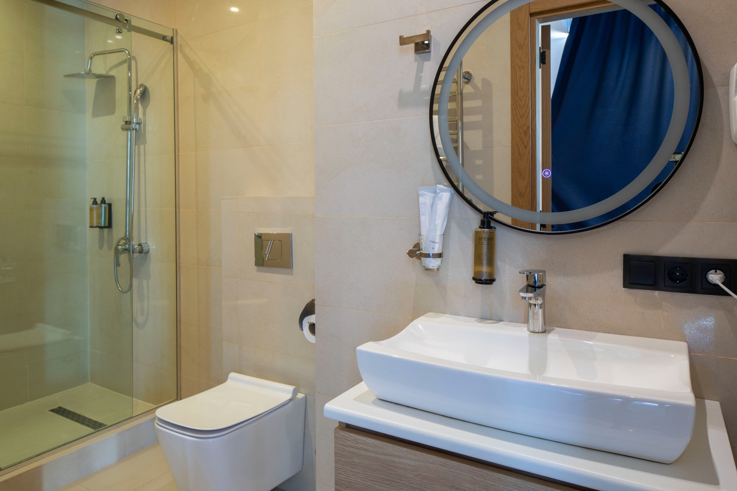 Guest room bath at the Gino Seaside Tbilisi, Trademark Collection by Wyndham in Tbilisi, Other than US/Canada