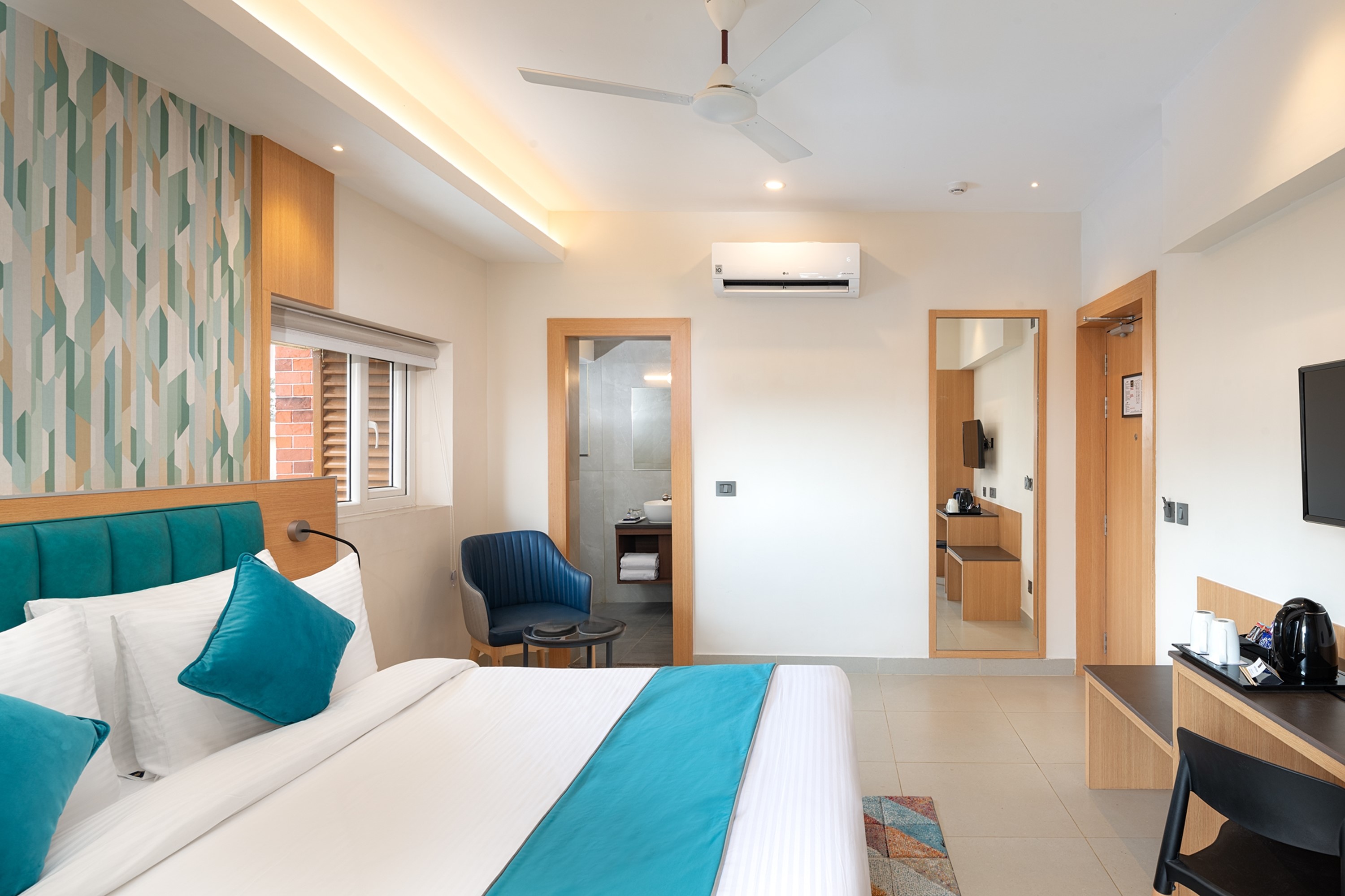 Guest room at the Cozzet Victoria Bhubaneswar Trademark by Wyndham in Bhubaneswar, Other than US/Canada