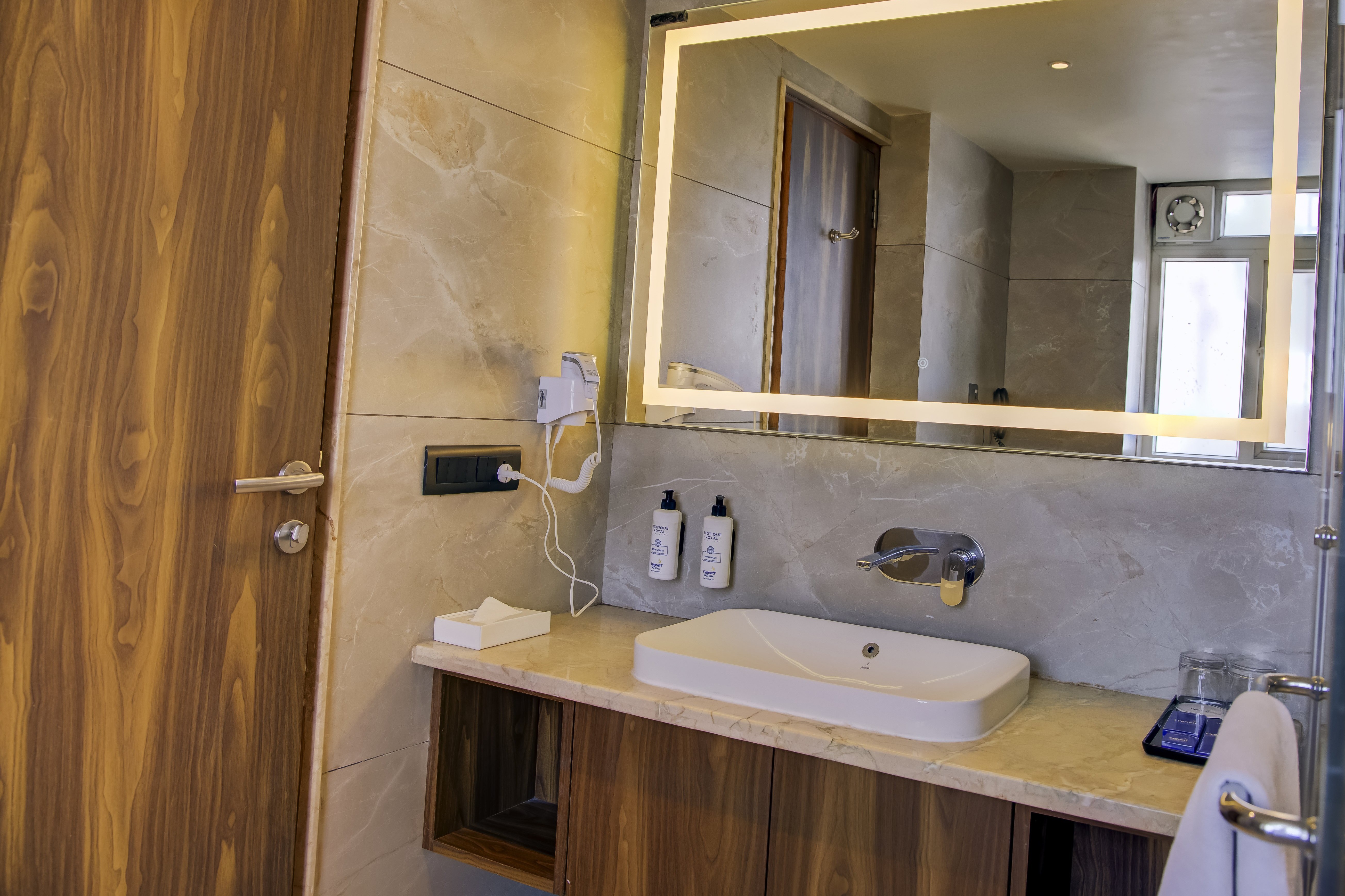 Guest room bath at the Cygnett Park BL, Trademark Collection by Wyndham in Jaipur, Other than US/Canada