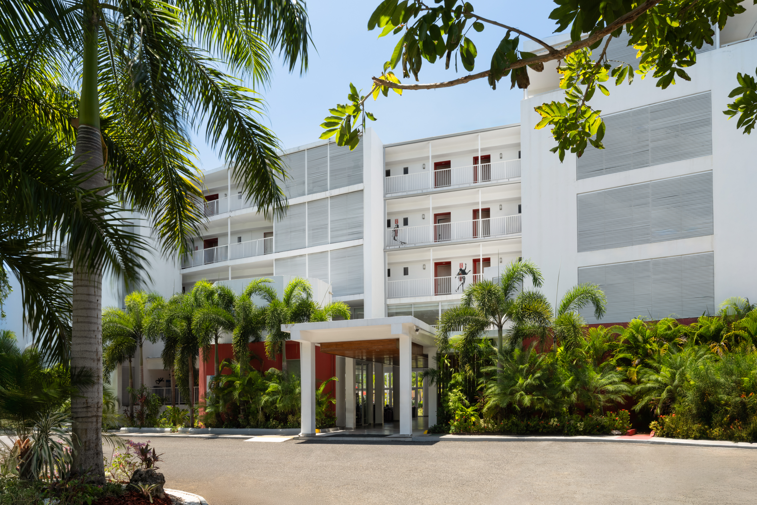 Exterior of Grand Decameron Cornwall Beach, A Trademark All Inclusive hotel in Montego Bay, Other than US/Canada