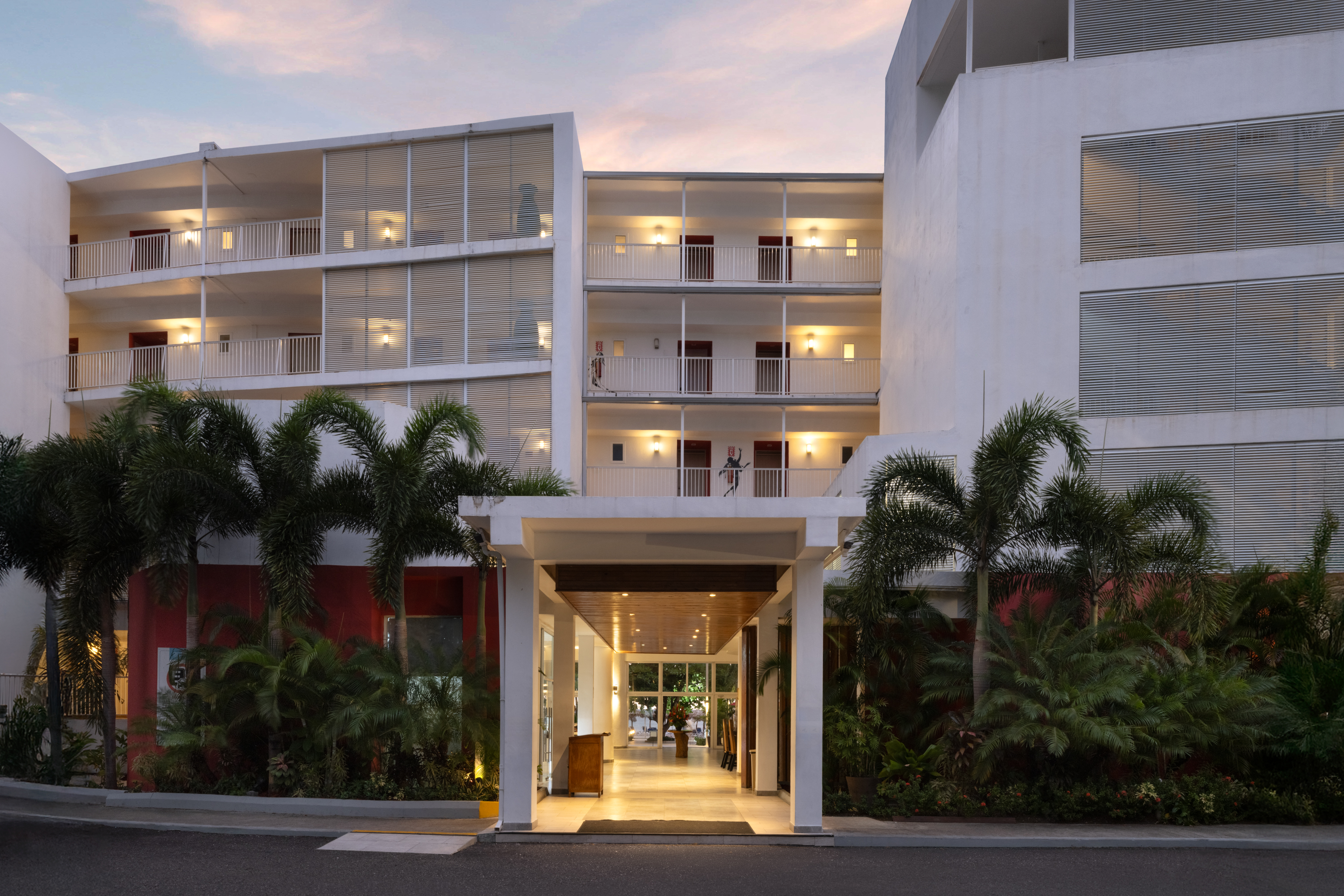 Exterior of Grand Decameron Cornwall Beach, A Trademark All Inclusive hotel in Montego Bay, Other than US/Canada