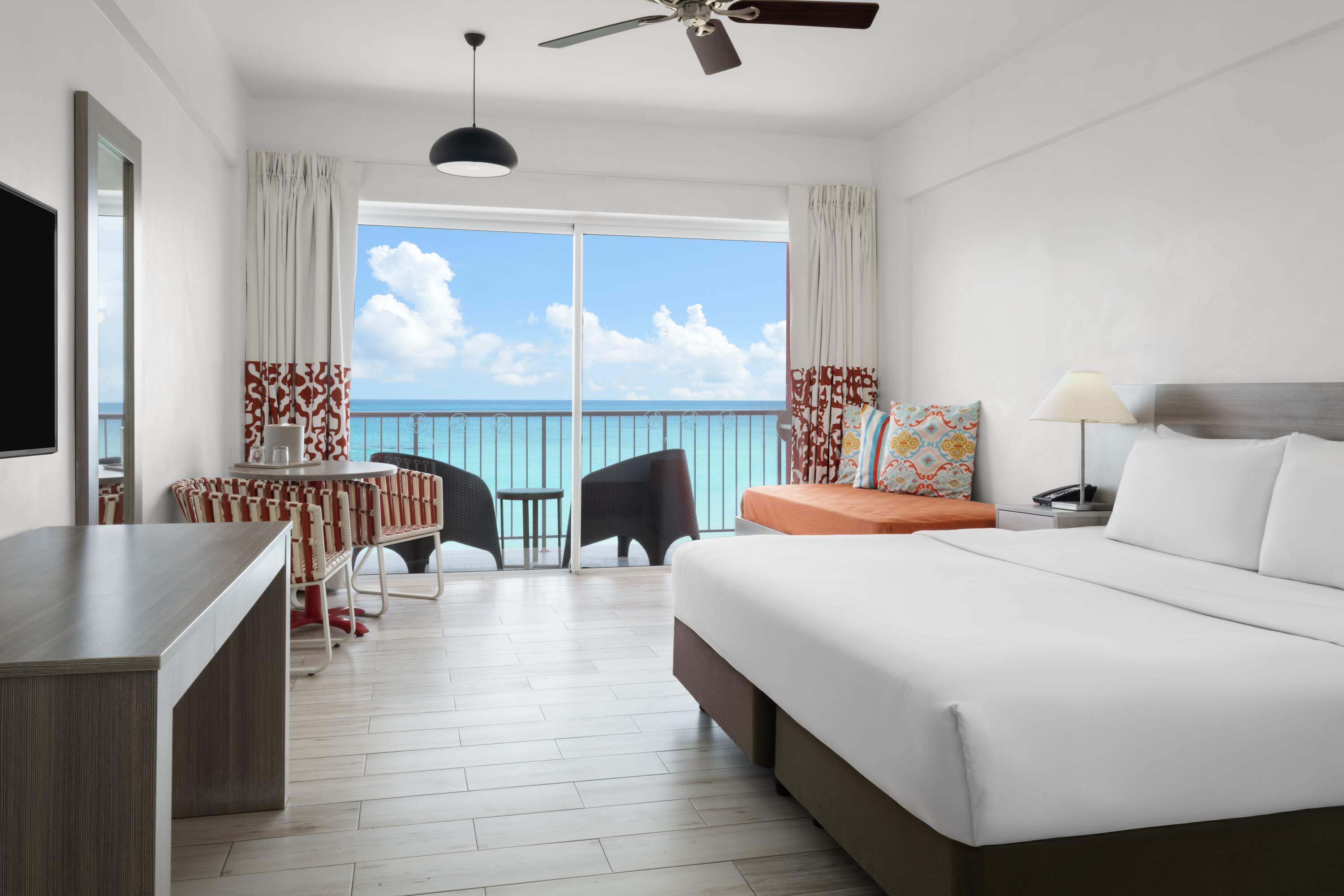 Guest room at the Grand Decameron Cornwall Beach, A Trademark All Inclusive in Montego Bay, Other than US/Canada