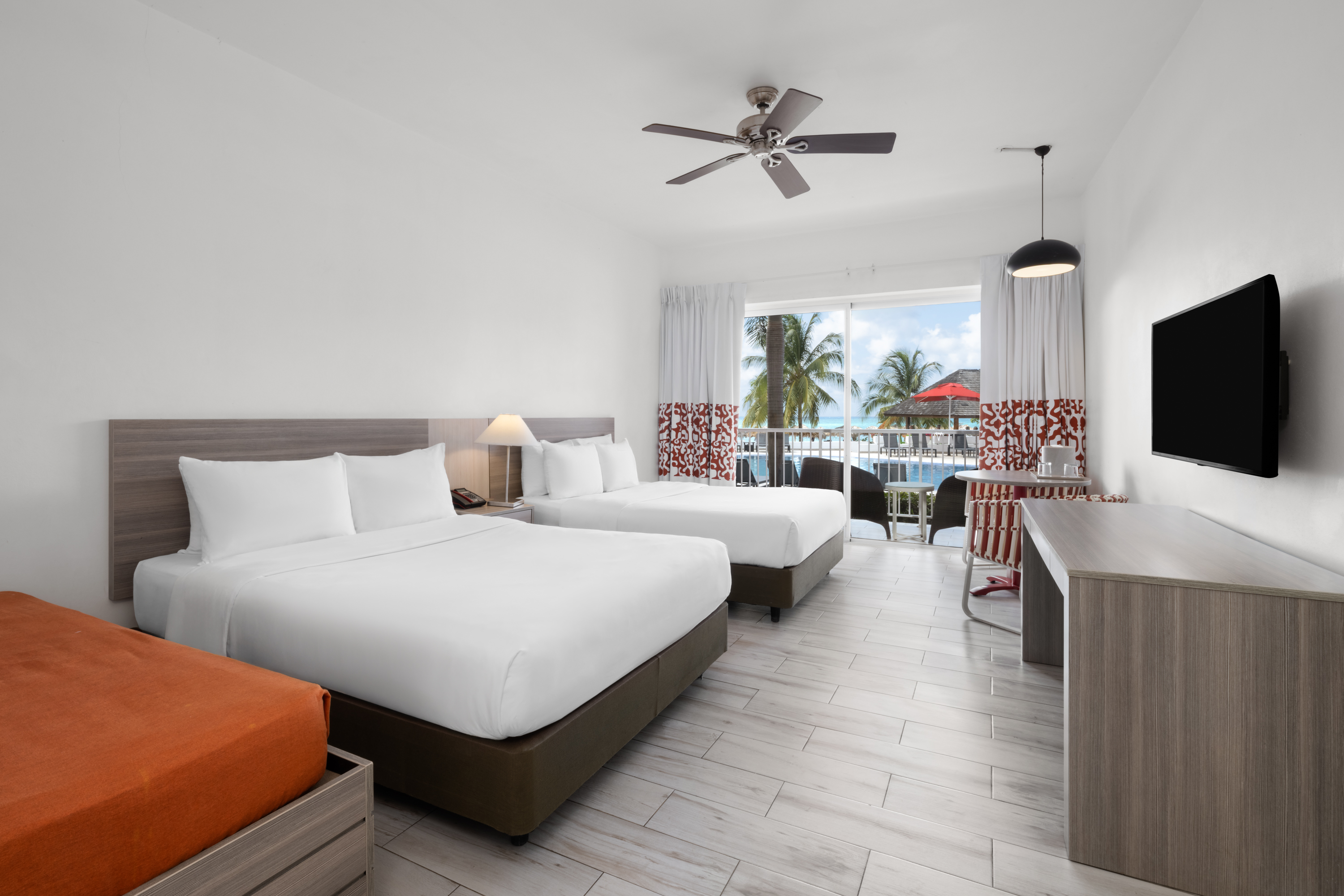 Guest room at the Grand Decameron Cornwall Beach, A Trademark All Inclusive in Montego Bay, Other than US/Canada