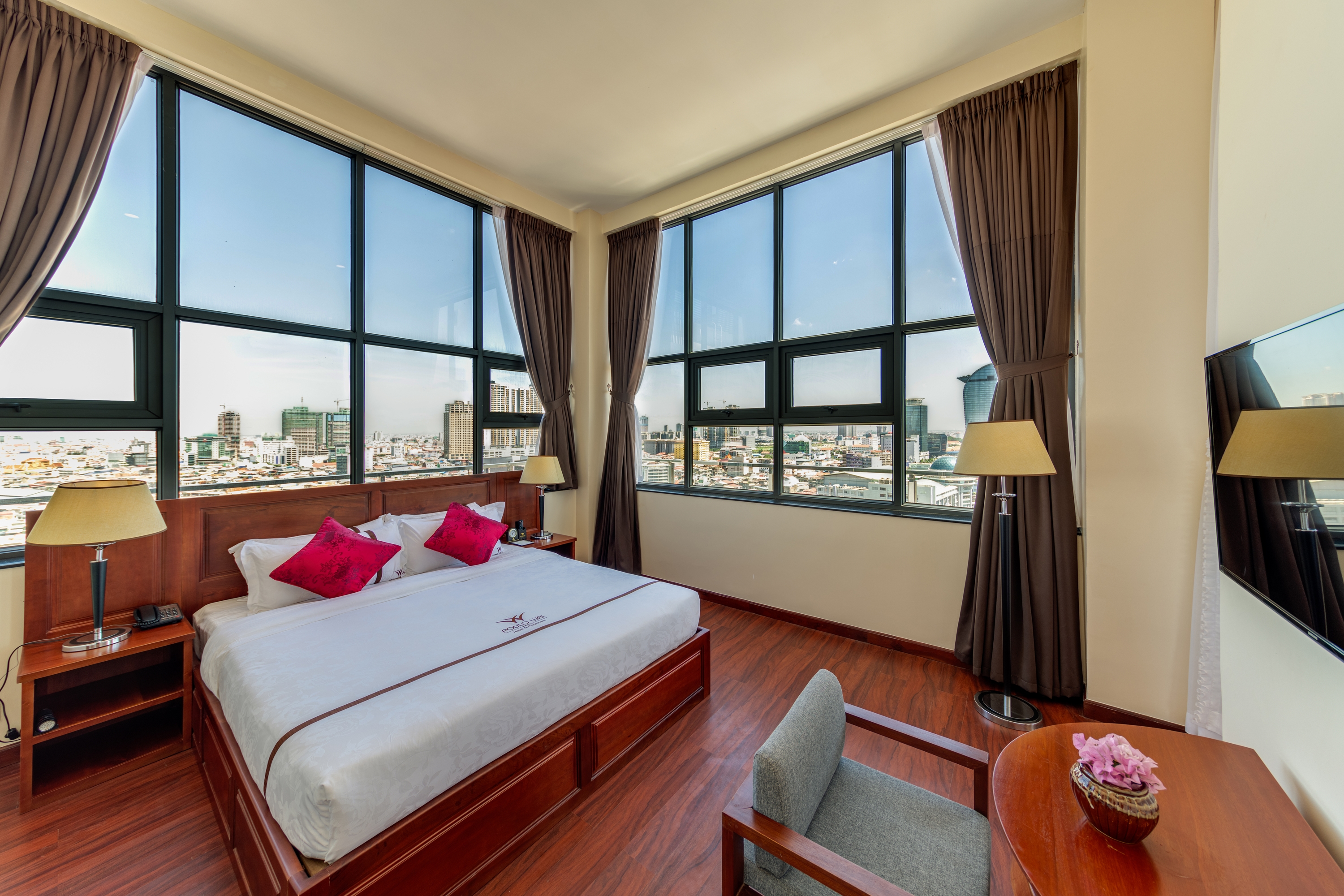 Guest room at the Poulo Wai Hotel, Trademark Collection by Wyndham in Phnom Penh, Other than US/Canada
