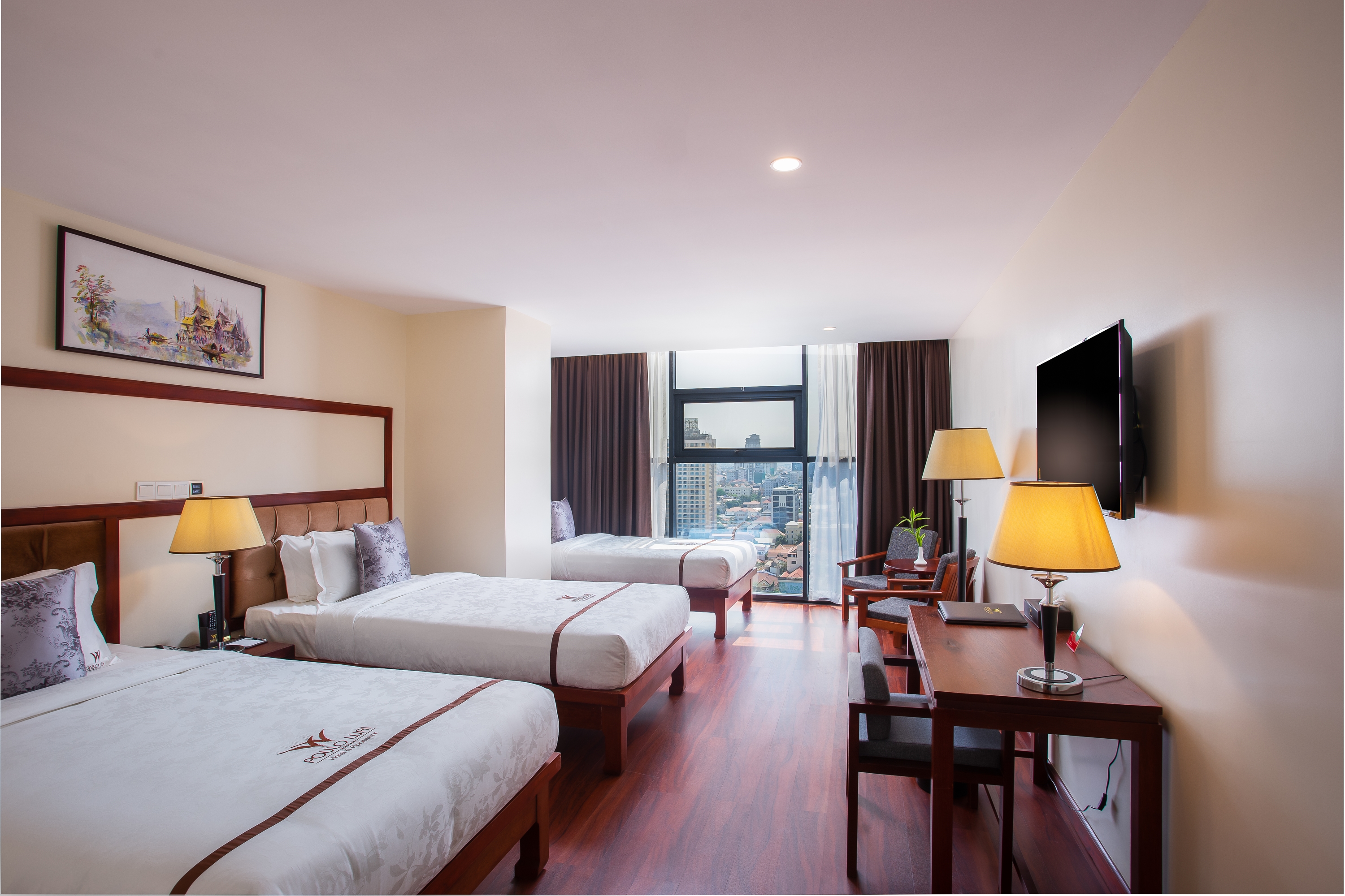 Guest room at the Poulo Wai Hotel, Trademark Collection by Wyndham in Phnom Penh, Other than US/Canada