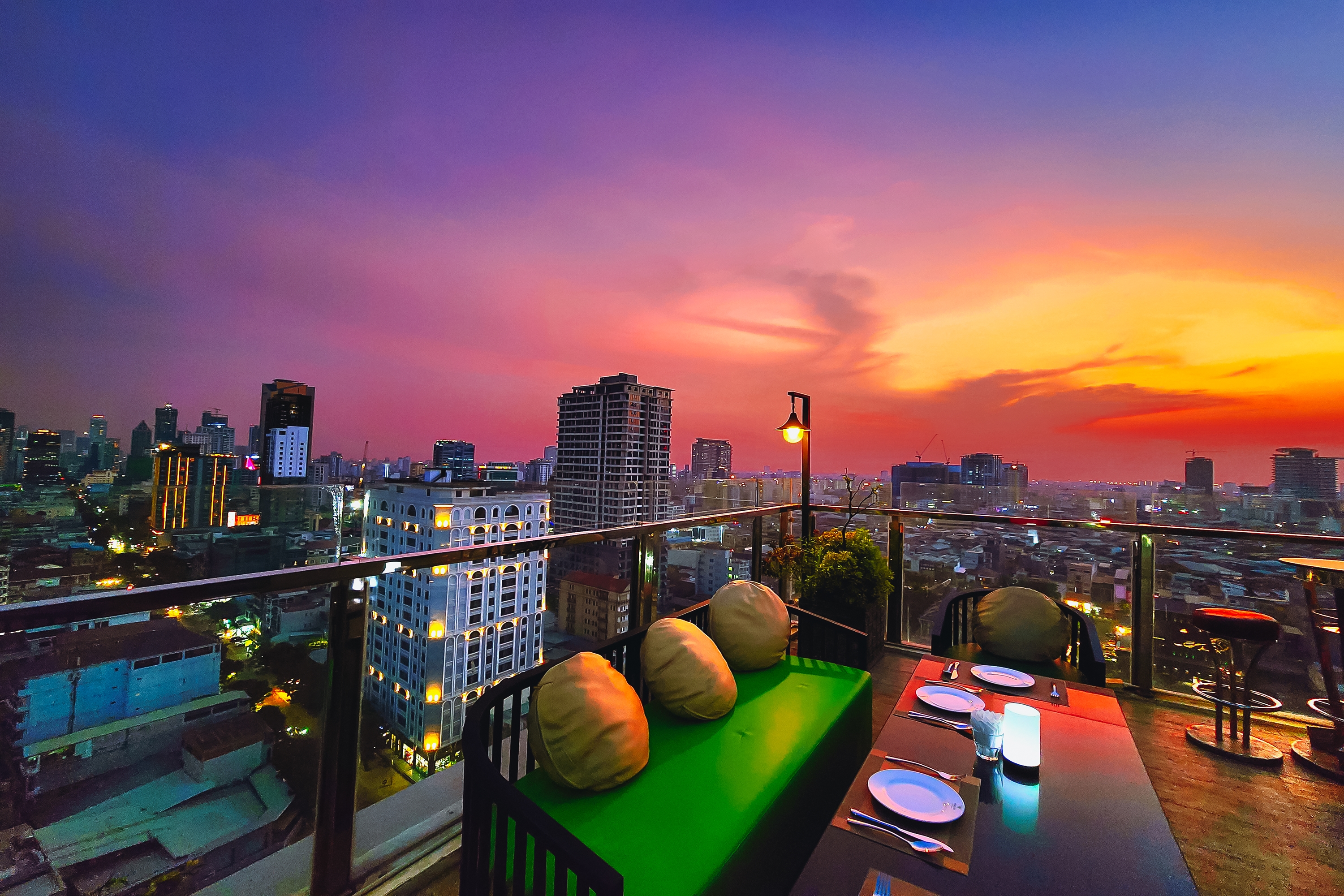 Bar patio at Poulo Wai Hotel, Trademark Collection by Wyndham in Phnom Penh, Other than US/Canada