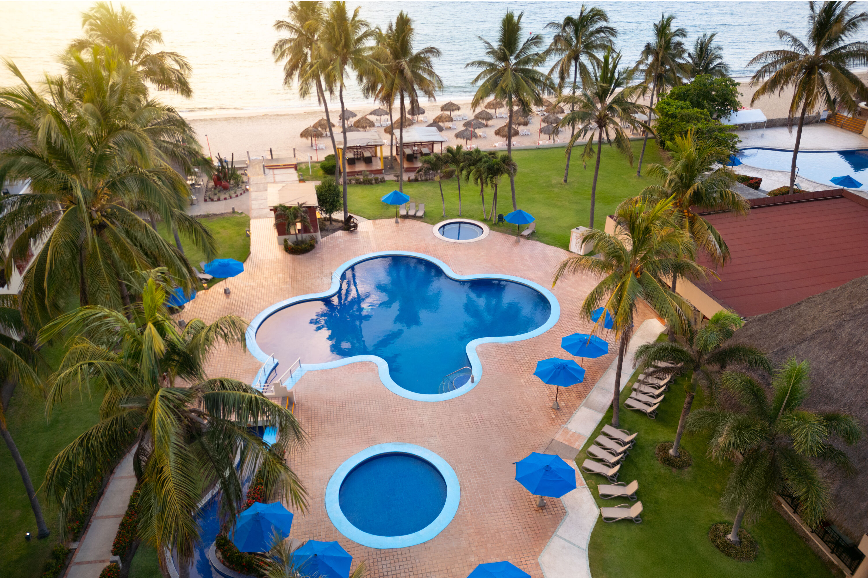 Pool aerial view image at the Grand Decameron Complex Bucerias, A Trademark All Inclusive in Bucerias, Other than US/Canada