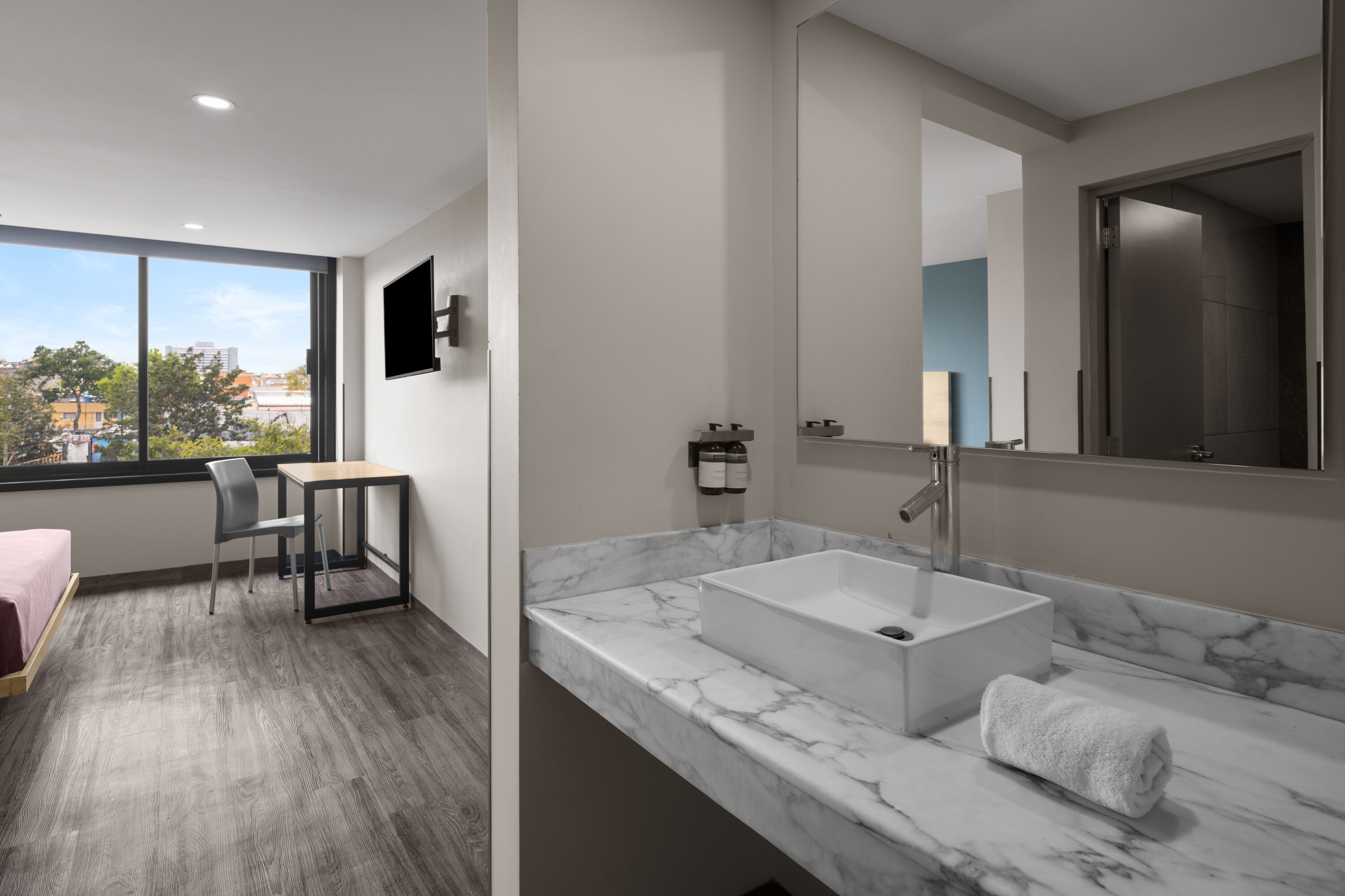 Guest room at the Hotel MX lagunilla CDMX, Trademark Collection by Wyndham in Mexico CIty, Other than US/Canada