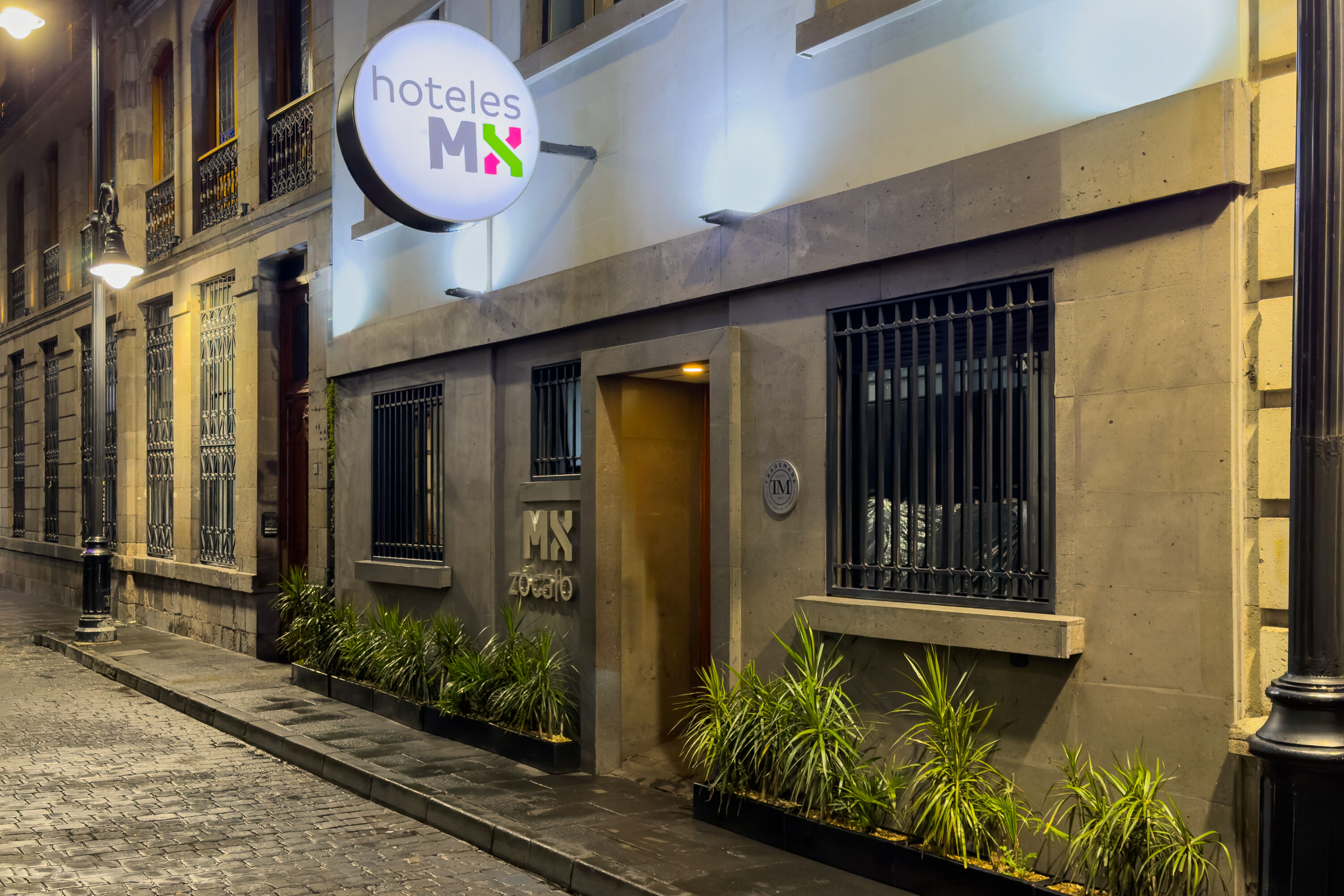 Exterior Dusk Image of Hotel MX zocalo CDMX, Trademark Collection by Wyndham hotel in Mexico City, Other than US/Canada