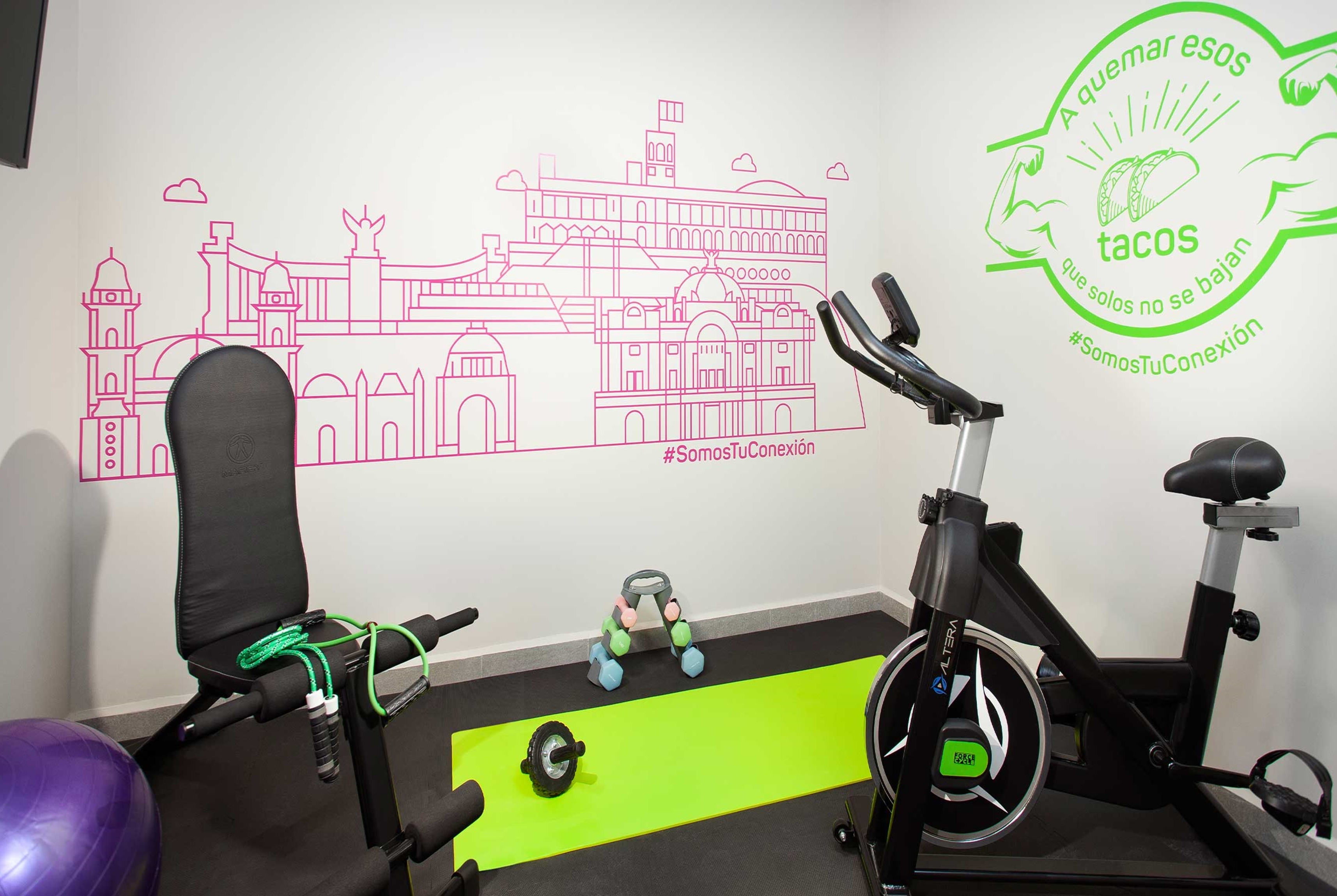 Fitness room at Hotel MX zocalo CDMX, Trademark Collection by Wyndham in Mexico City, Other than US/Canada