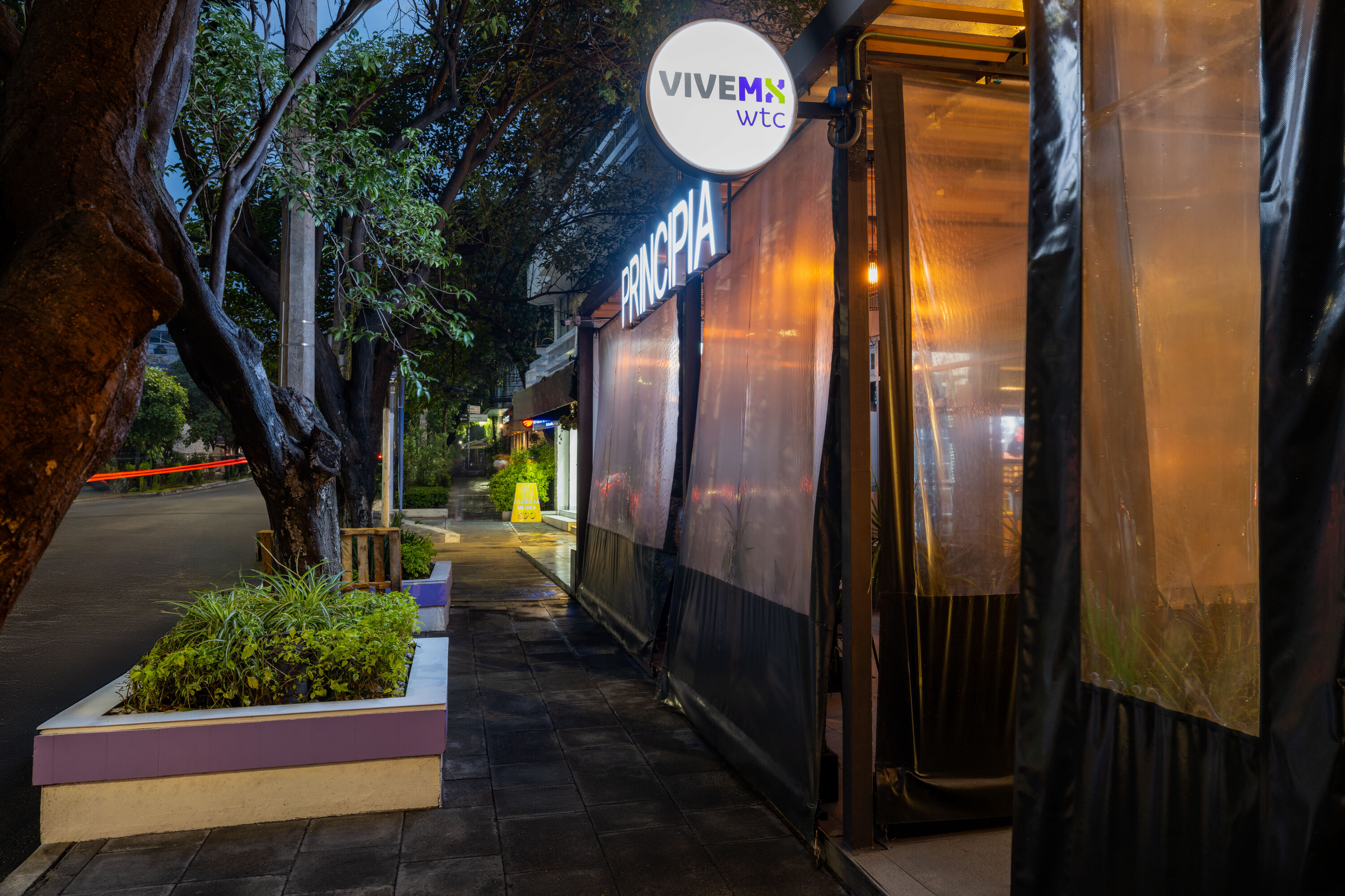 Exterior Dusk Image of Hotel VIVE MX wtc CDMX, Trademark Collection by Wyndham hotel in Mexico City, Other than US/Canada