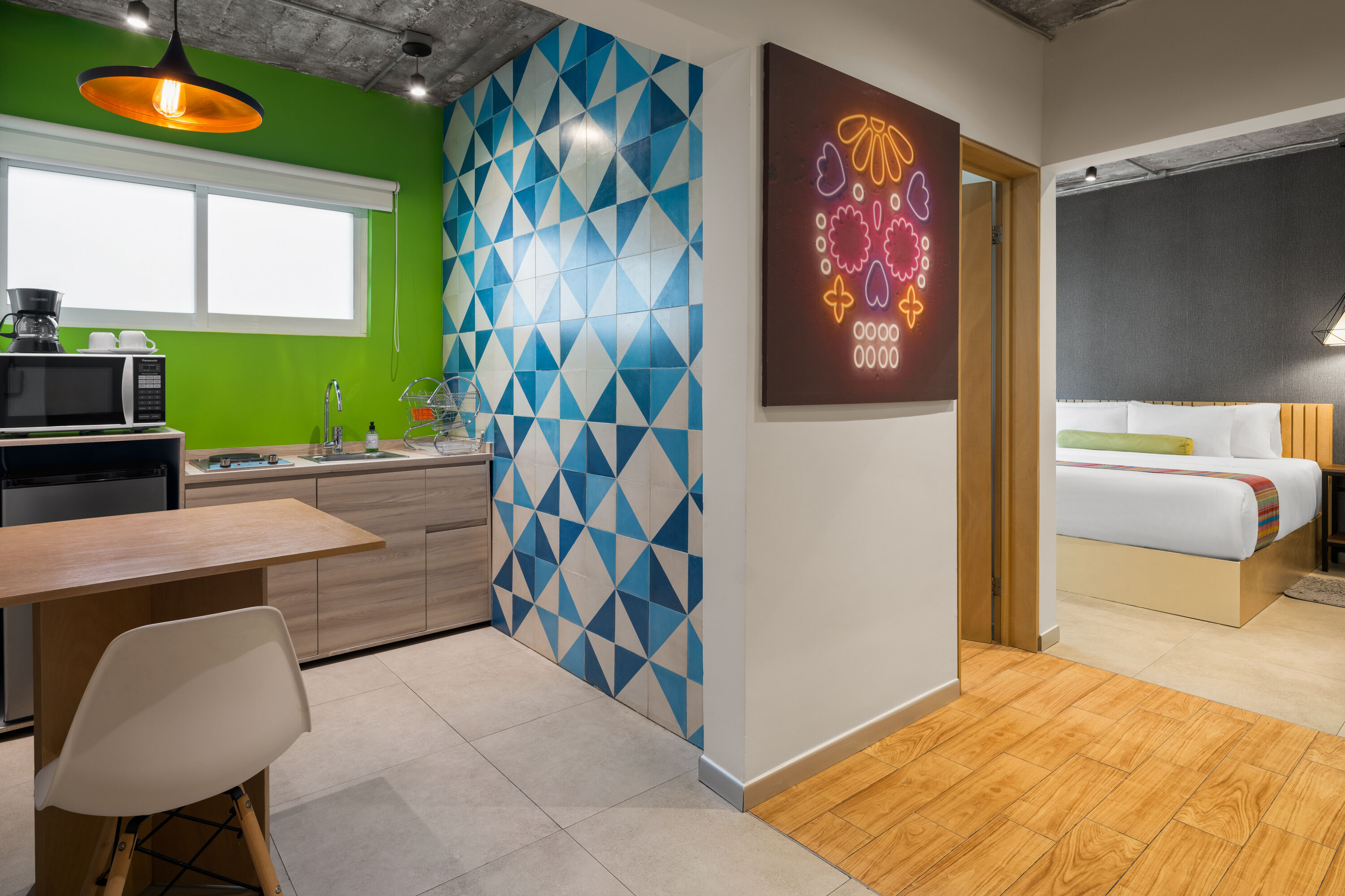 Guest room at the Hotel VIVE MX wtc CDMX, Trademark Collection by Wyndham in Mexico City, Other than US/Canada