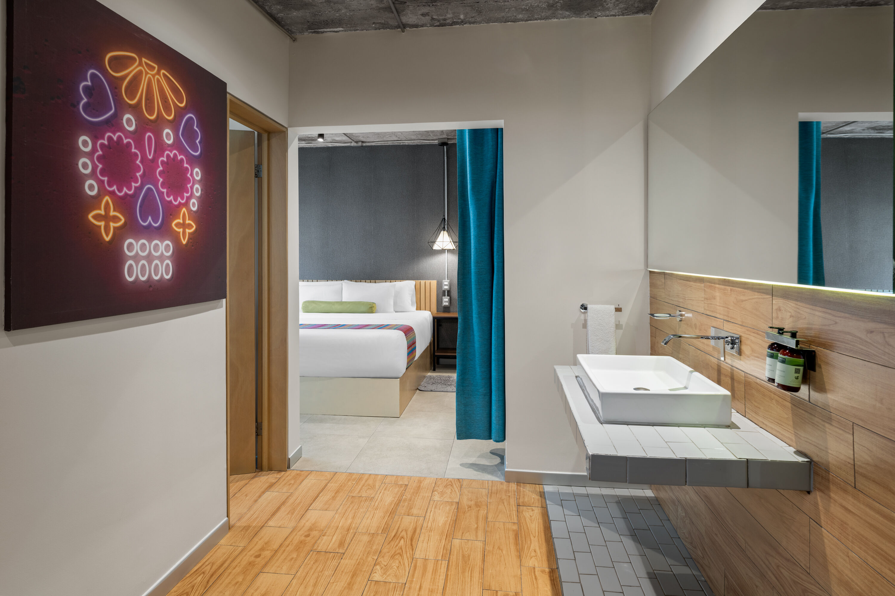 Guest room at the Hotel VIVE MX wtc CDMX, Trademark Collection by Wyndham in Mexico City, Other than US/Canada