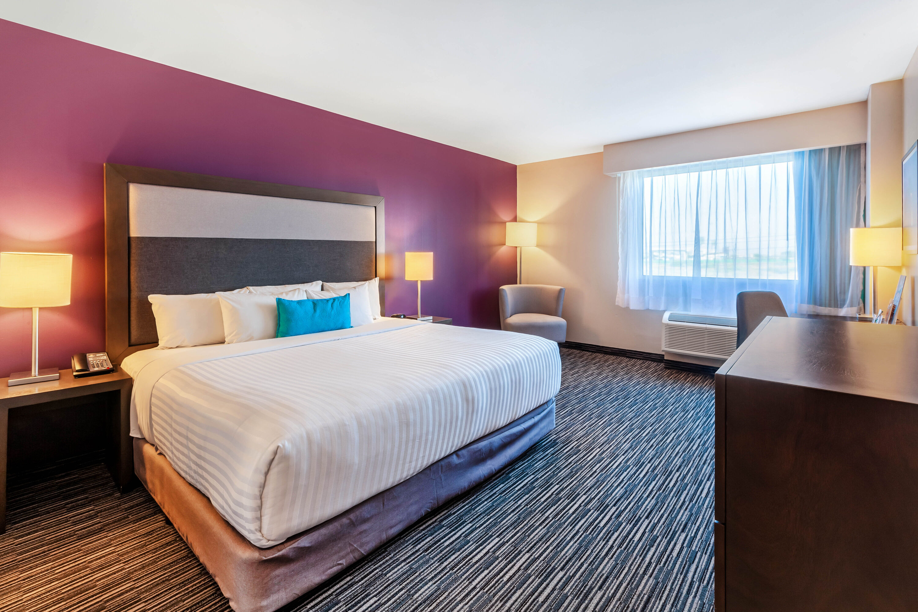 Guest room at the CHN Hotel Monterrey Aeropuerto, Trademark by Wyndham in Monterrey, Other than US/Canada