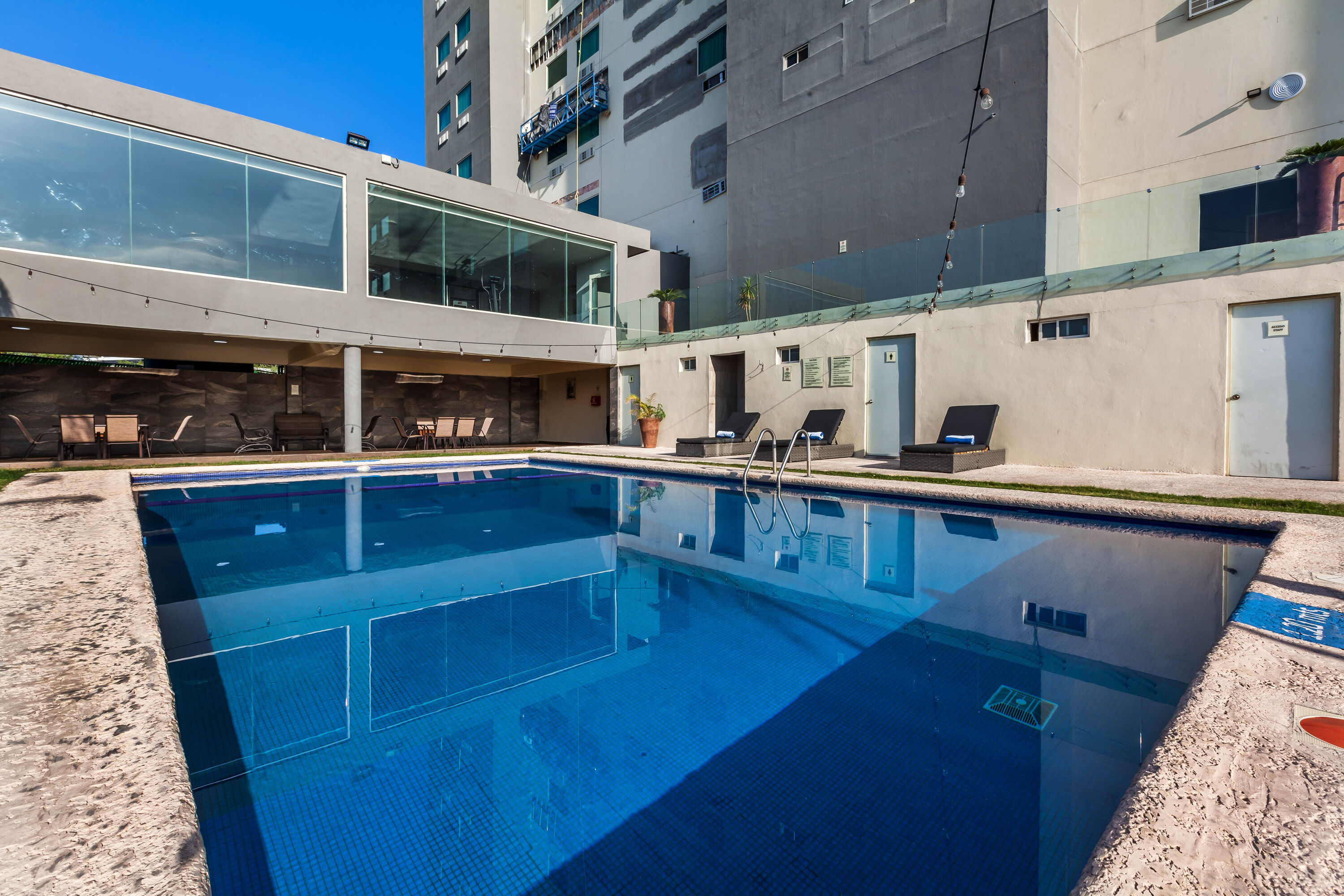 Pool at the CHN Hotel Monterrey Aeropuerto, Trademark by Wyndham in Monterrey, Other than US/Canada