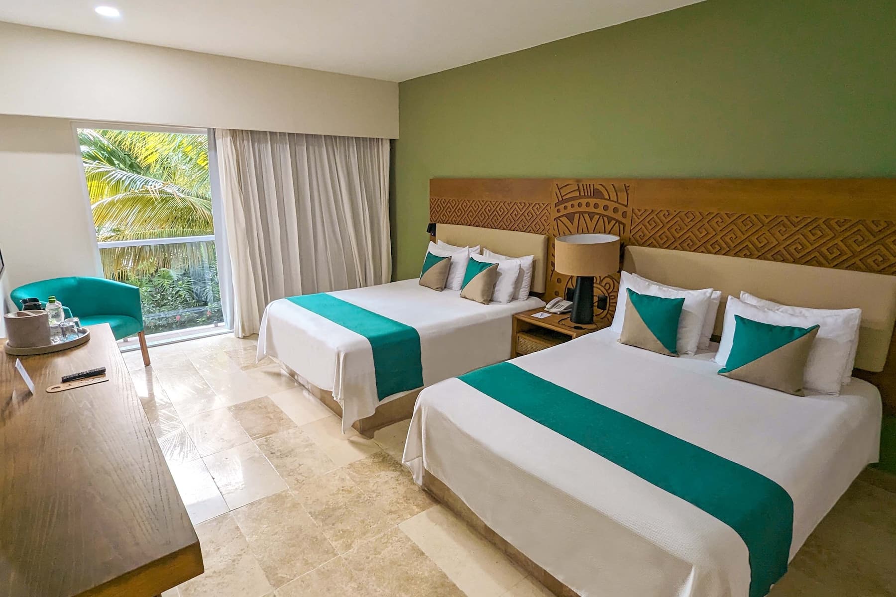Guest room at the Viva Azteca by Wyndham, A Trademark All Inclusive Resort in Playa del Carmen, Other than US/Canada