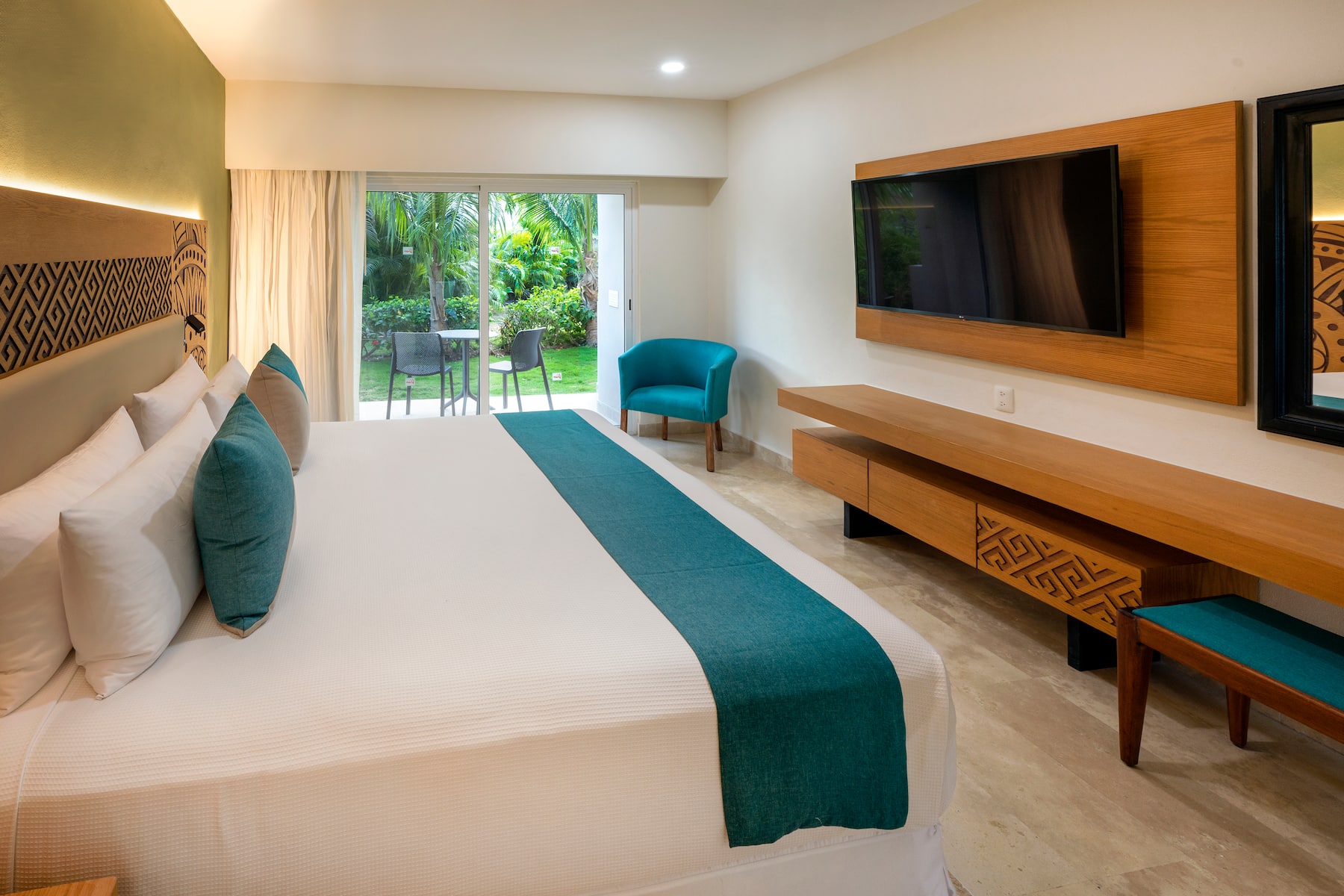 Guest room at the Viva Azteca by Wyndham, A Trademark All Inclusive Resort in Playa del Carmen, Other than US/Canada