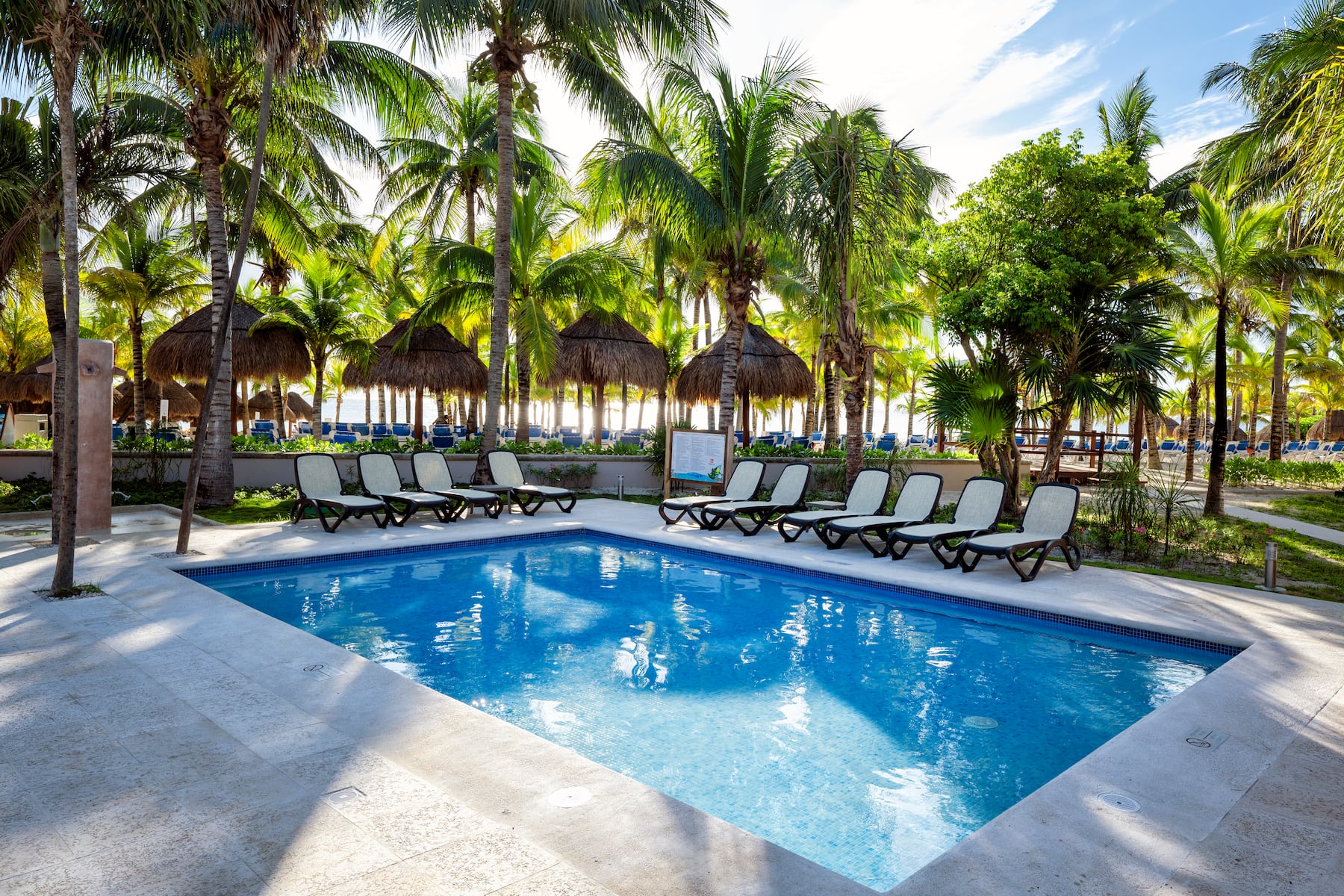 Pool at the Viva Azteca by Wyndham, A Trademark All Inclusive Resort in Playa del Carmen, Other than US/Canada