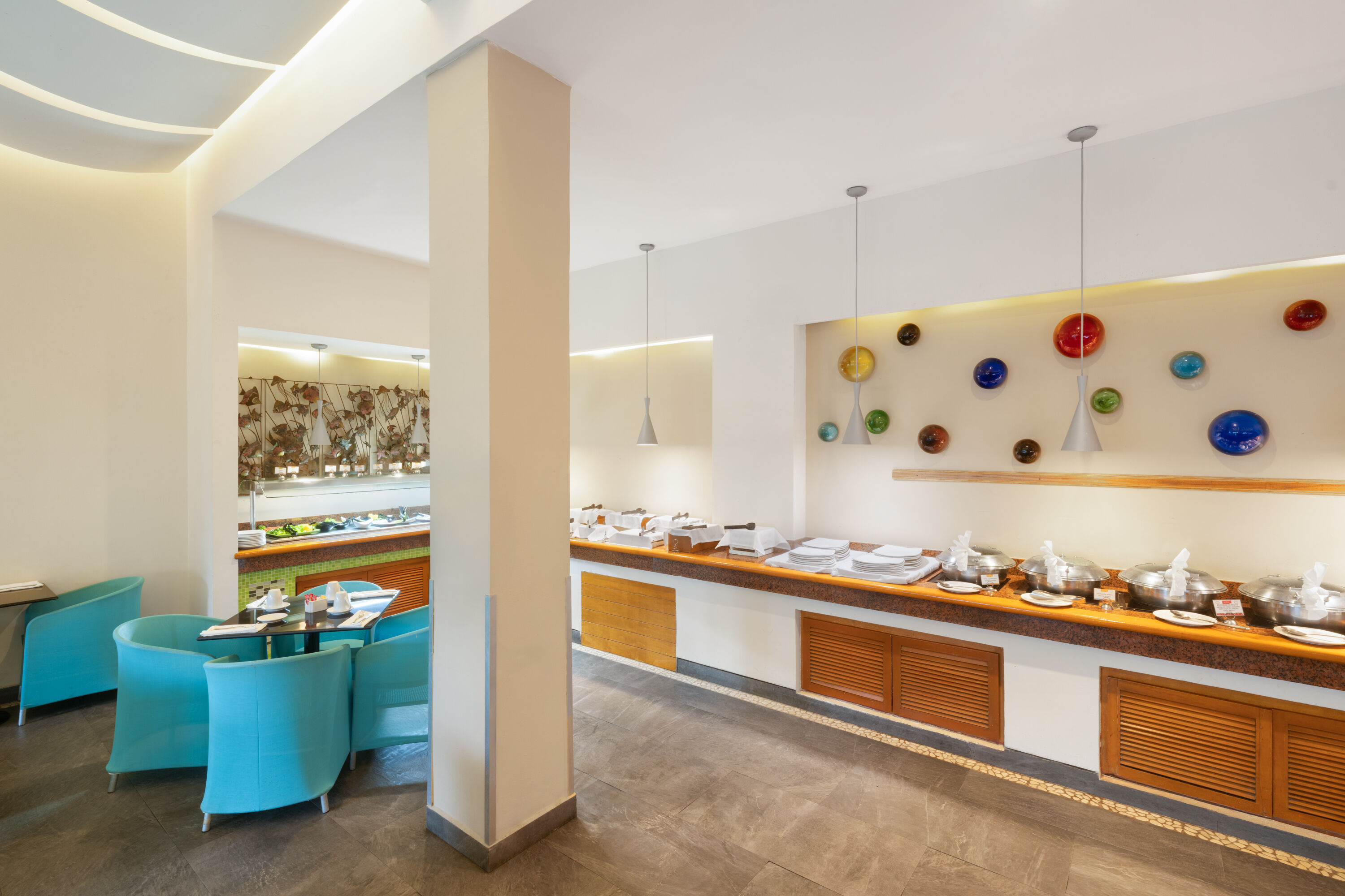 Grand Decameron Los Cabos, A Trademark All Inclusive Resort restaurant buffet in San Jose del Cabo, Other than US/Canada