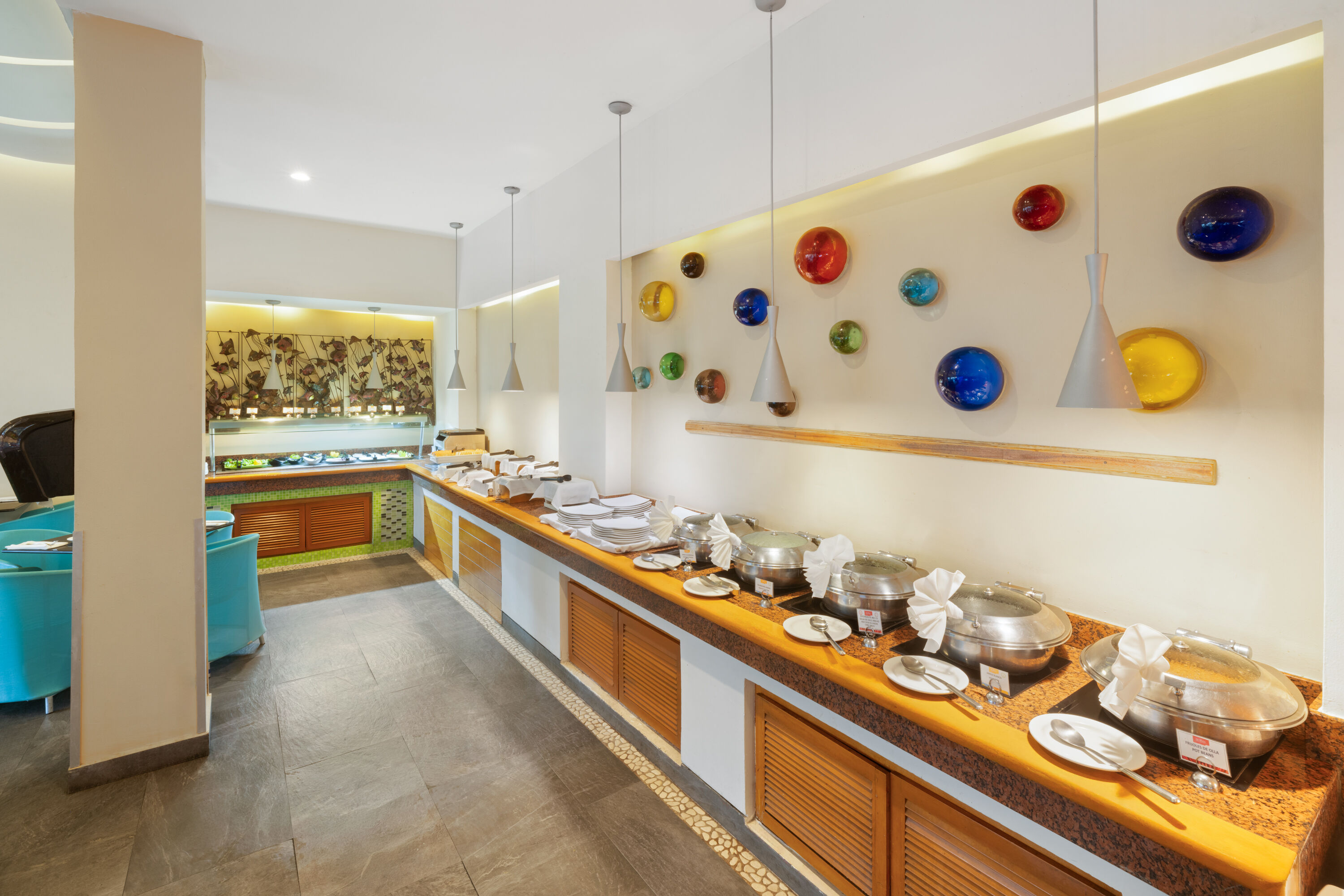 Grand Decameron Los Cabos, A Trademark All Inclusive Resort restaurant buffet in San Jose del Cabo, Other than US/Canada