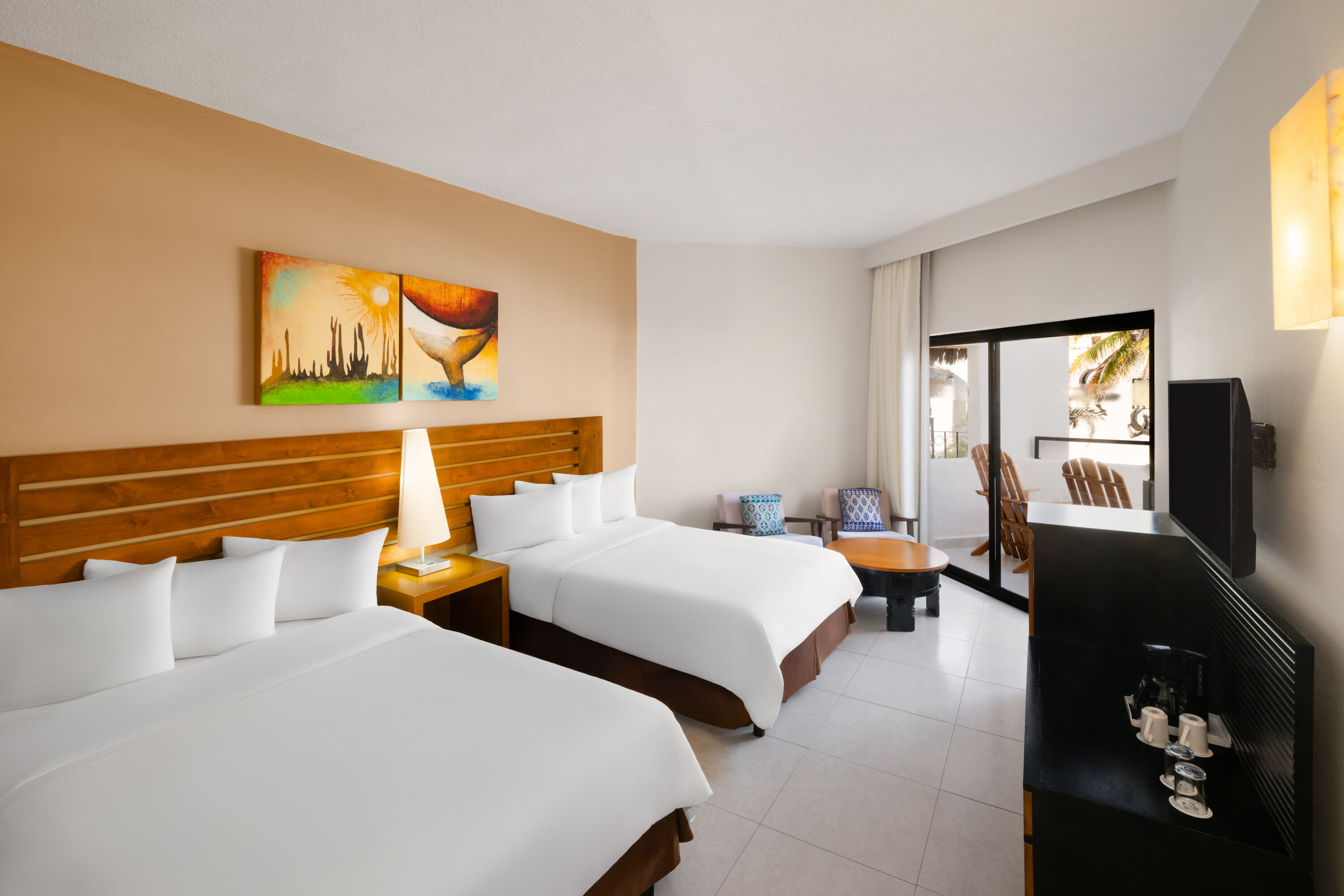 Guest room at the Grand Decameron Los Cabos, A Trademark All Inclusive Resort in San Jose del Cabo, Other than US/Canada