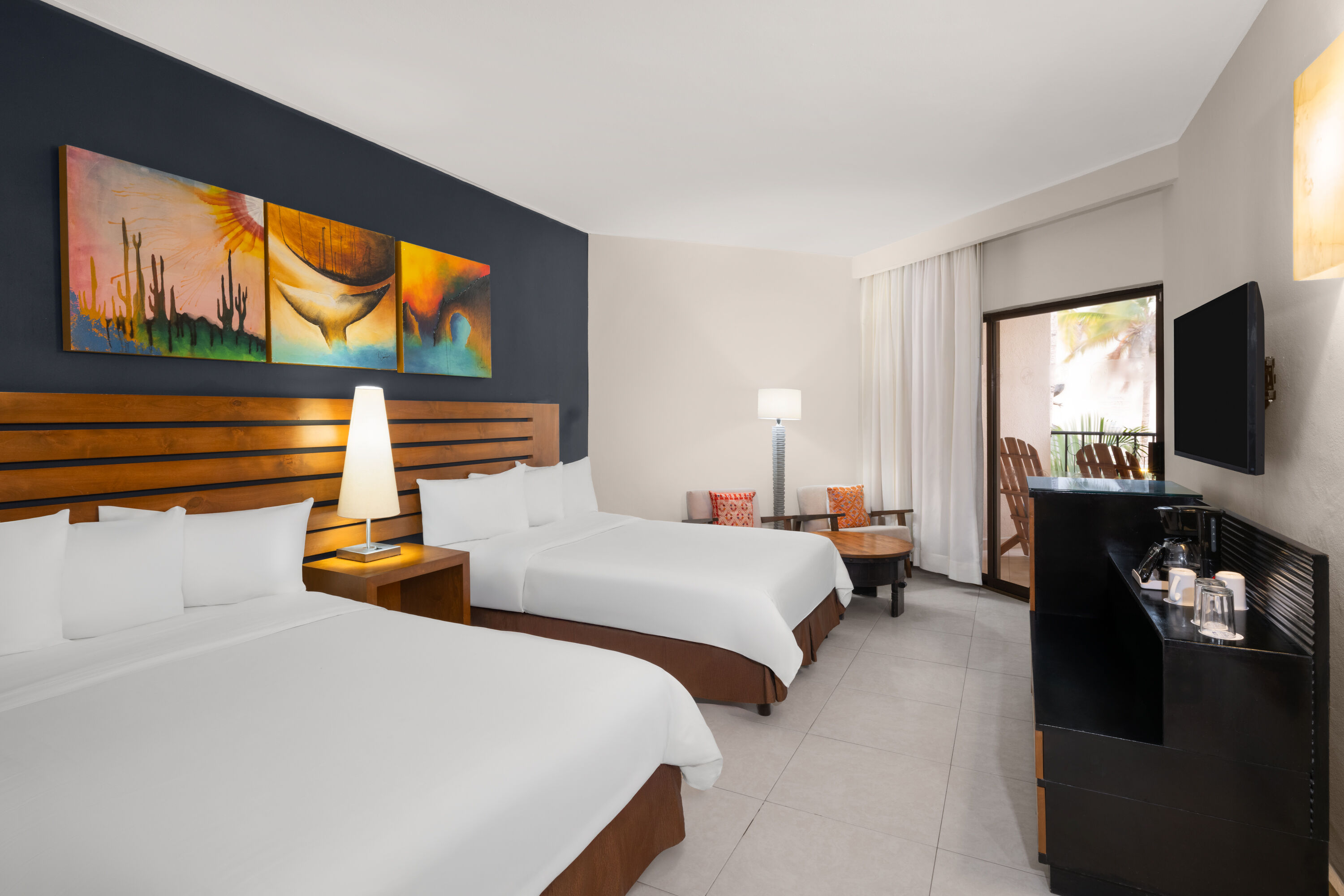 Guest room at the Grand Decameron Los Cabos, A Trademark All Inclusive Resort in San Jose del Cabo, Other than US/Canada