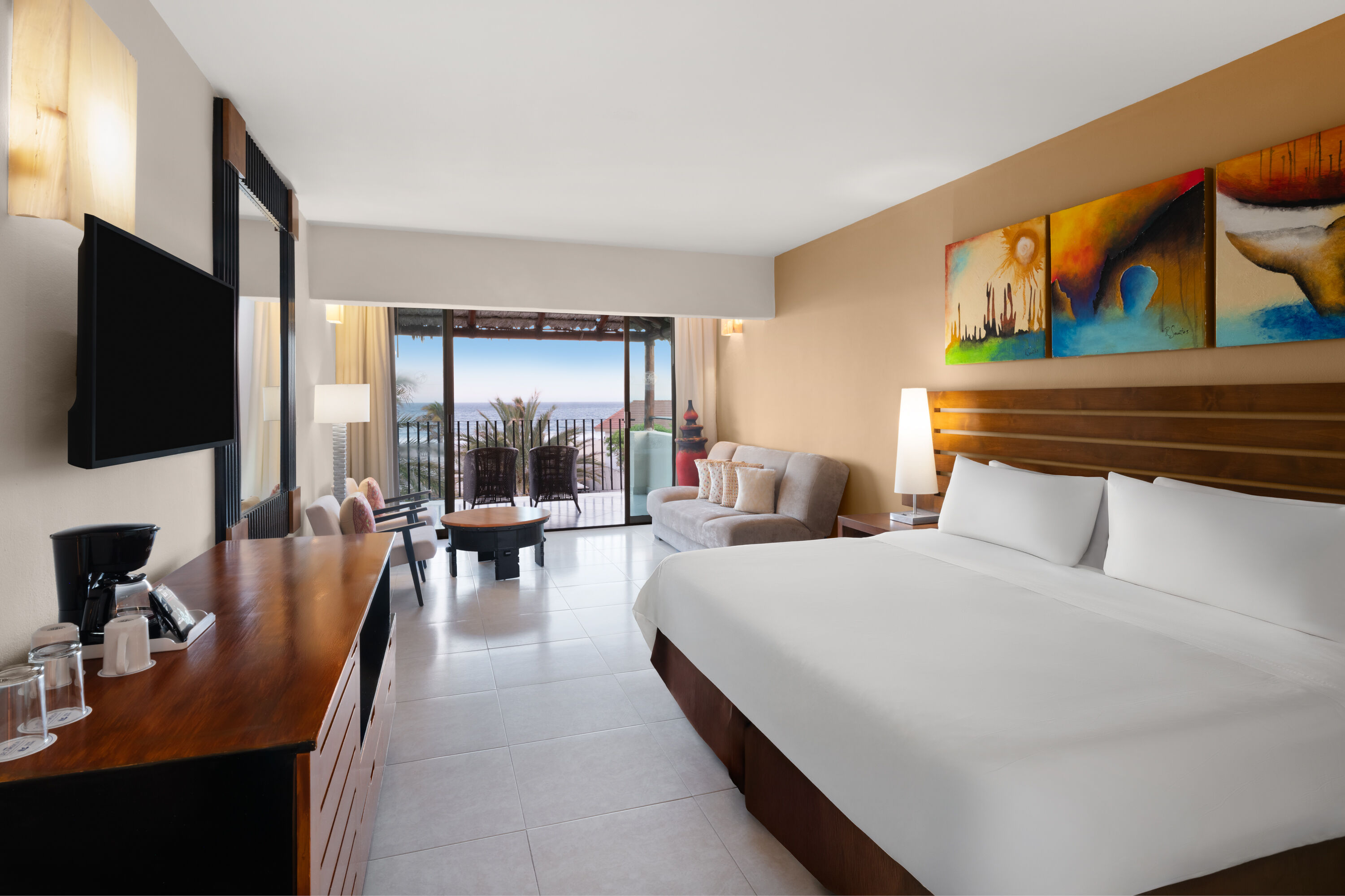 Guest room at the Grand Decameron Los Cabos, A Trademark All Inclusive Resort in San Jose del Cabo, Other than US/Canada