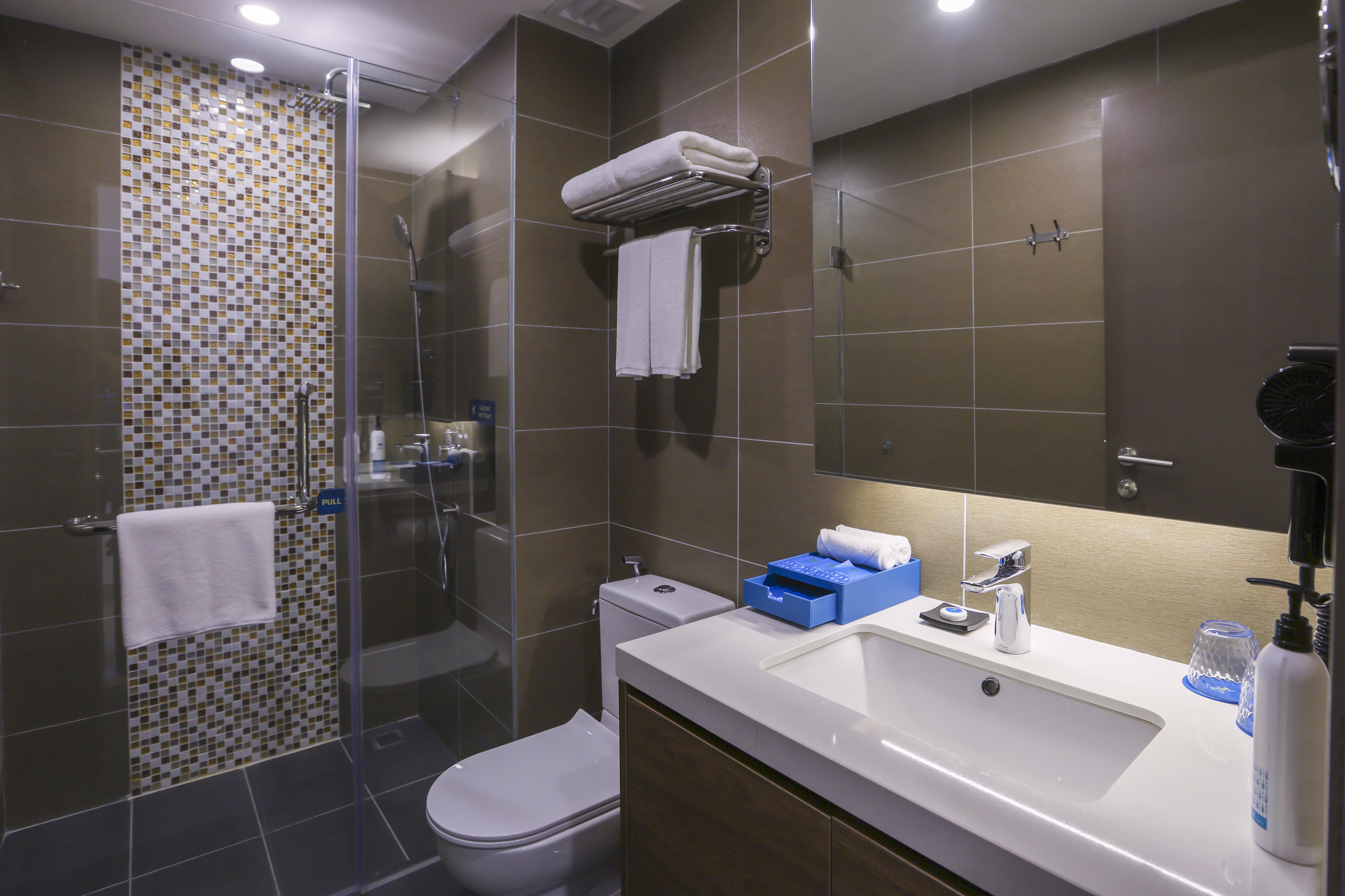 Guest room bath at the 1001 Nights Hotel, Trademark Collection by Wyndham in Bentong, Other than US/Canada