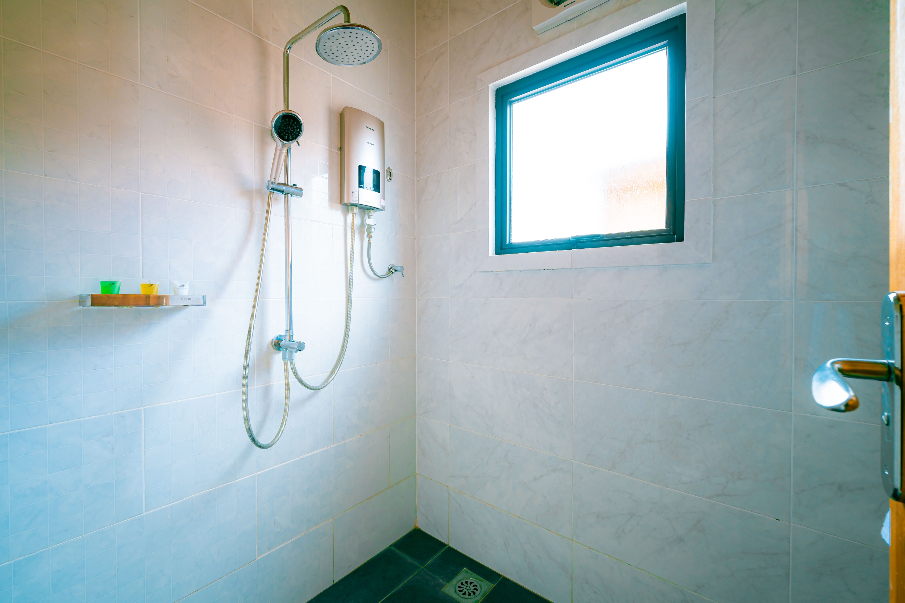 Guest room bath at the JSK Mantanani Island Resorts Trademark by Wyndham in Kota Belud, Other than US/Canada