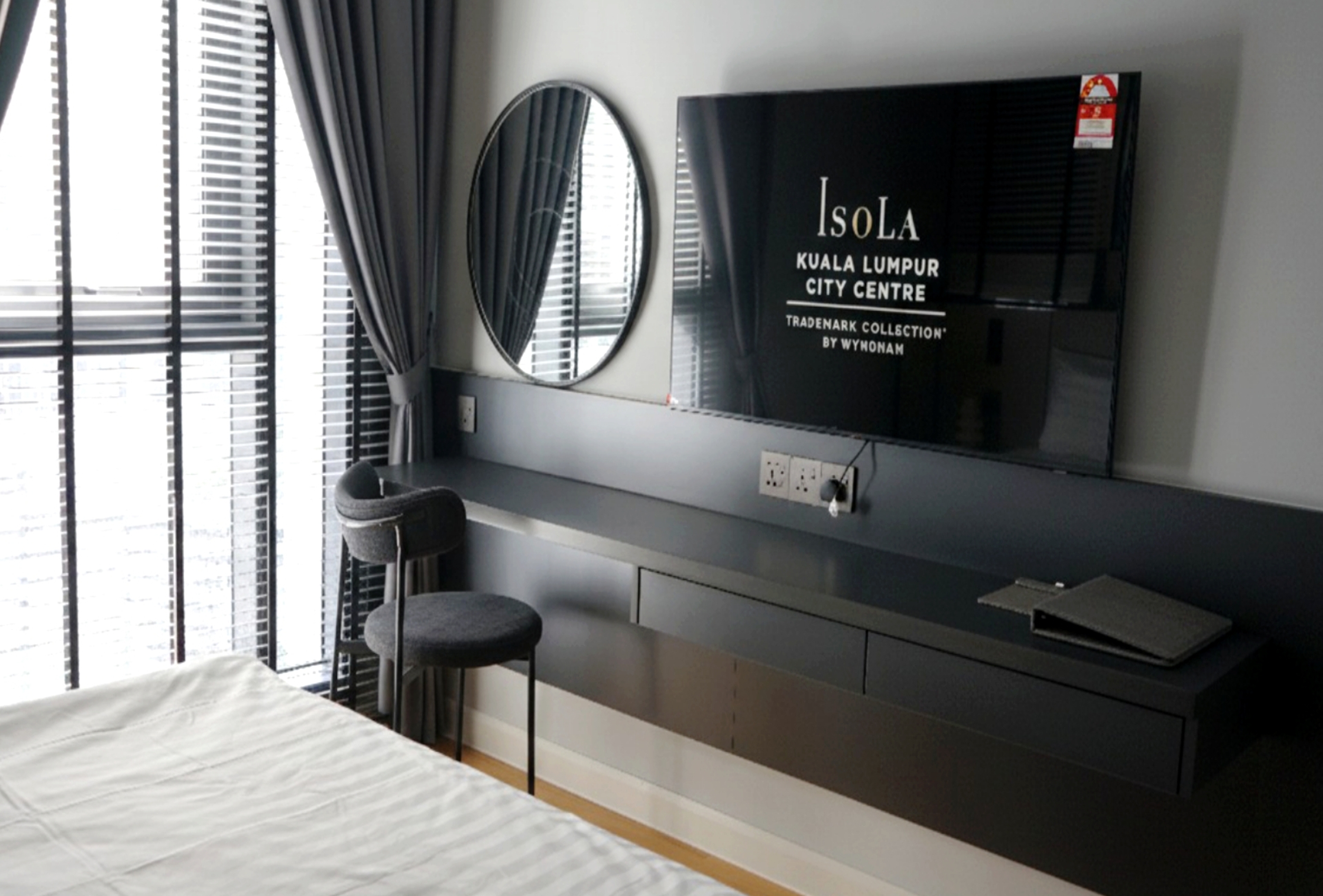 Guest room at the Isola KLCC Hotel, Trademark Collection by Wyndham in Kuala Lumpur, Other than US/Canada