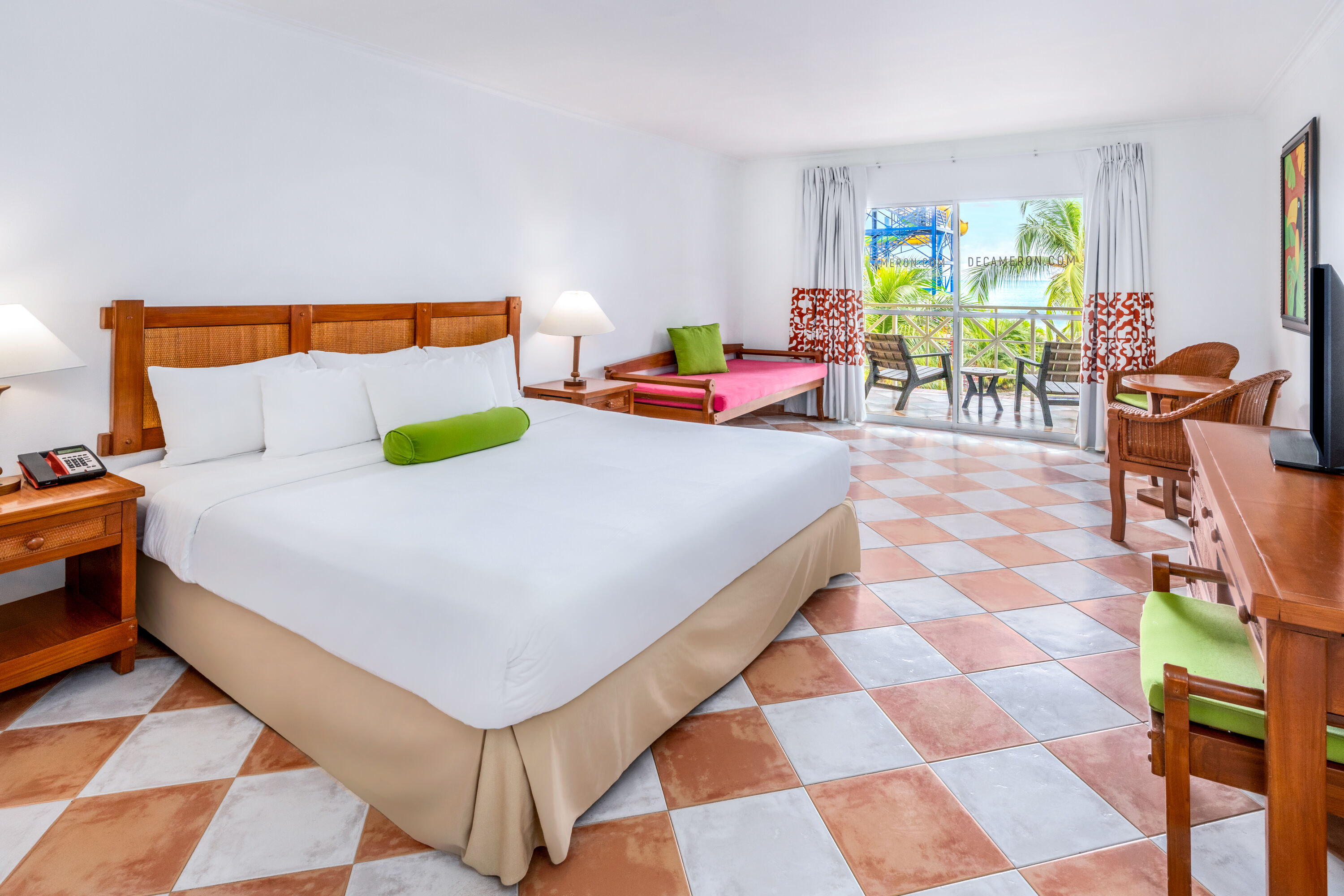 Guest room at the Grand Decameron Panama, A Trademark All Inclusive Resort in Farallon, Other than US/Canada