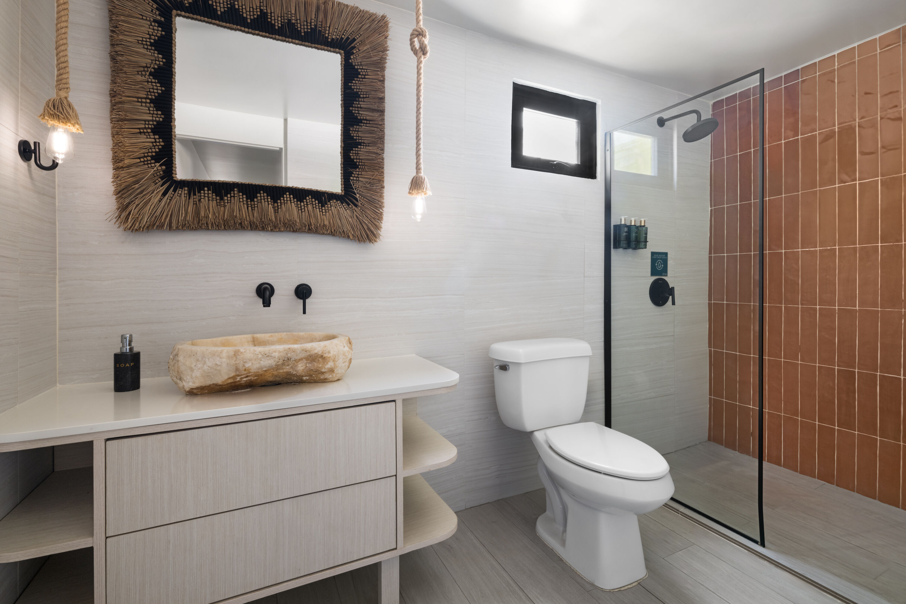 Guest room bath at the Bali Hotel Adults Only Isla Verde, a Trademark by Wyndham in Carolina, Other than US/Canada