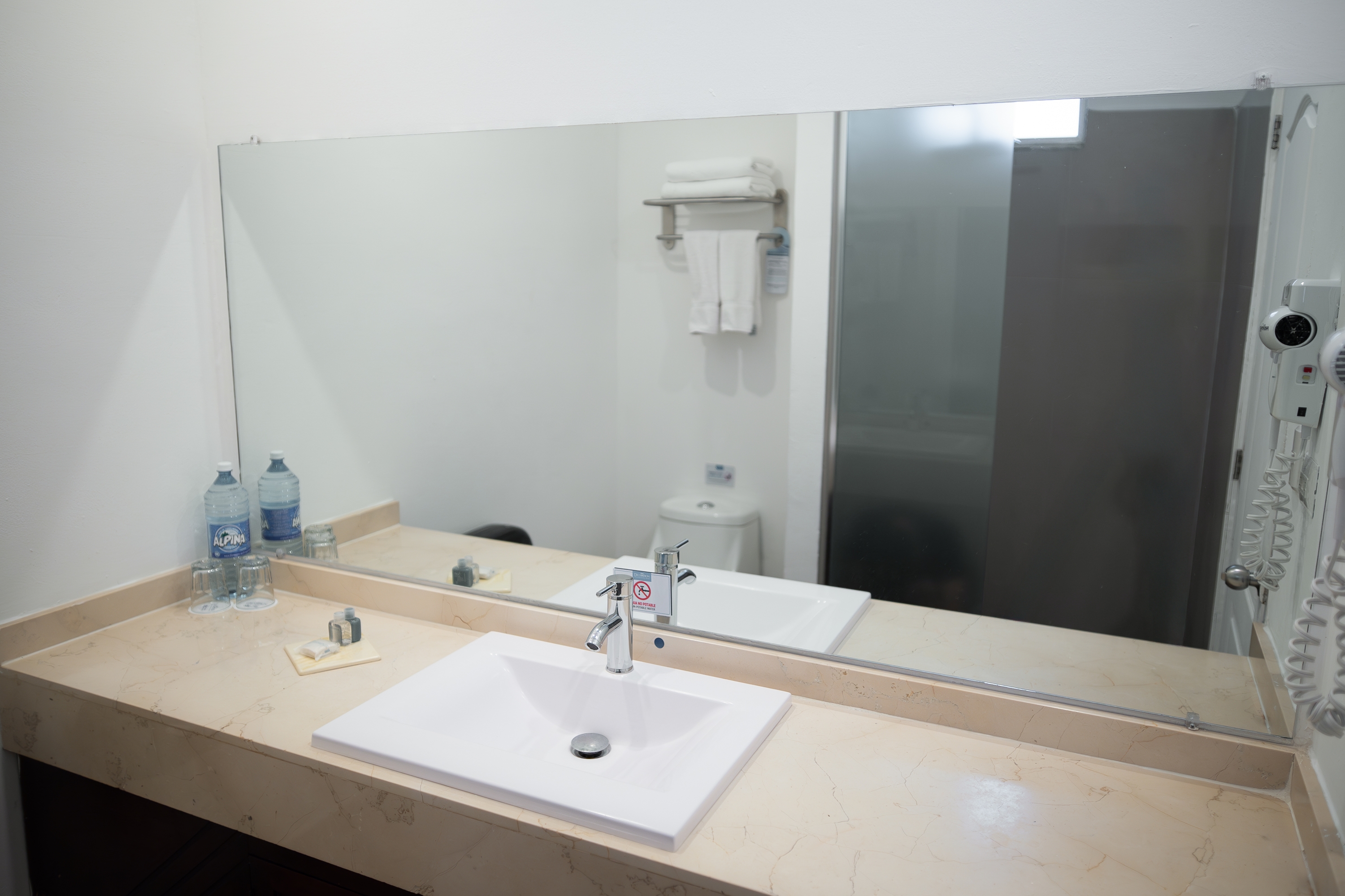 Guest room bath at the Royal Decameron Salinitas, A Trademark All Inclusive in Acajutla, Other than US/Canada