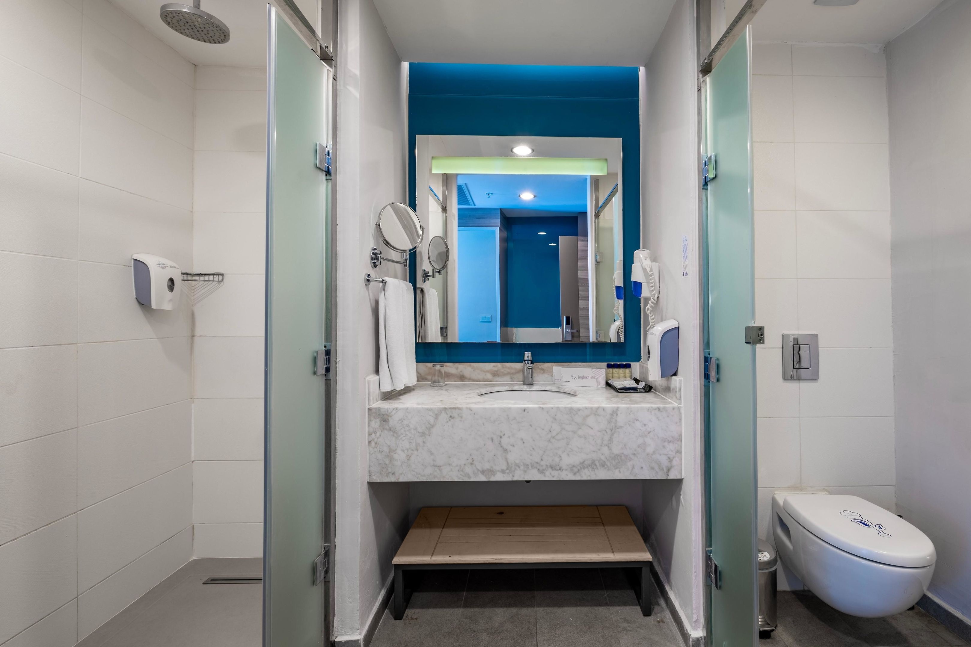 Guest room bath at the Long Beach Alanya, Trademark Collection by Wyndham in Alanya, Other than US/Canada